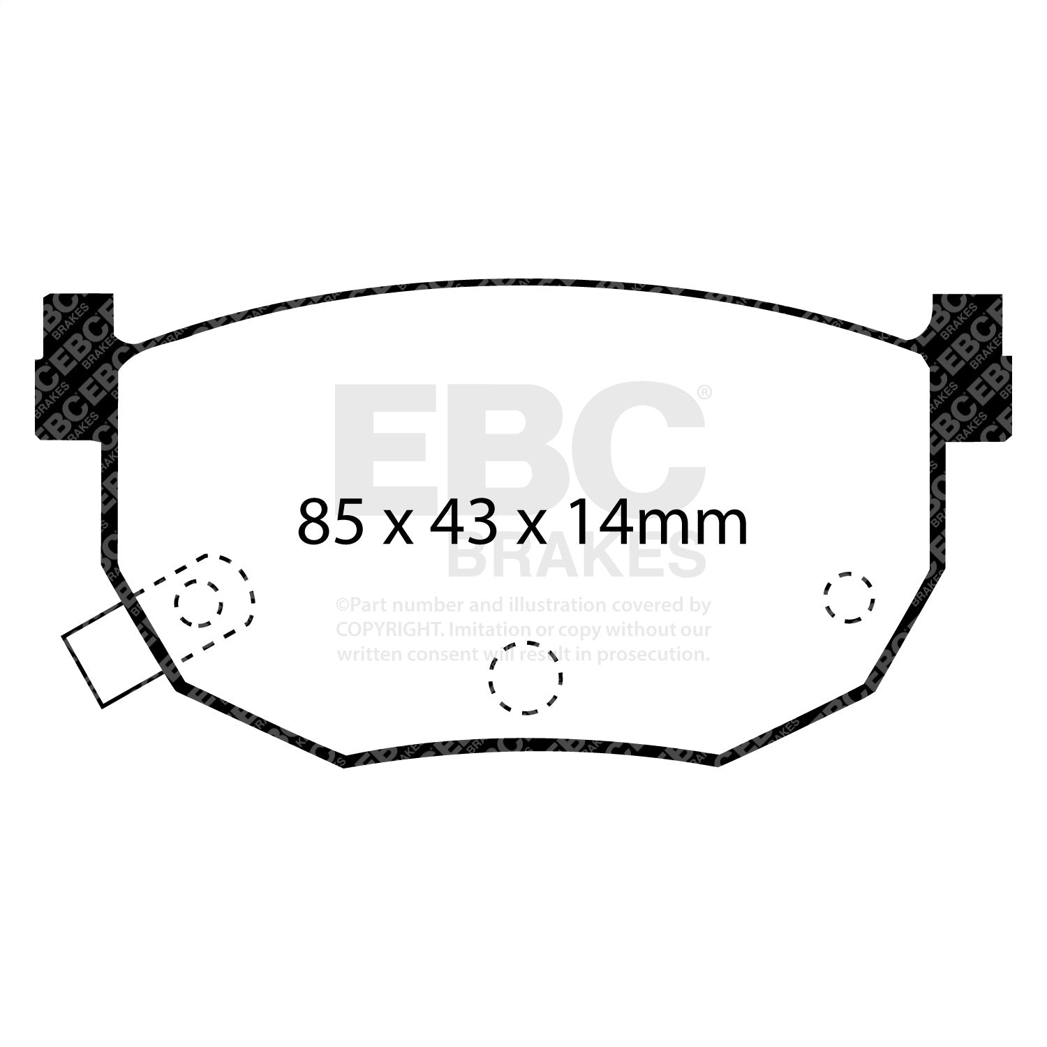 EBC Brakes UD272 Ultimax  Brake Pads Fits 89-08 240SX Elantra Tiburon
