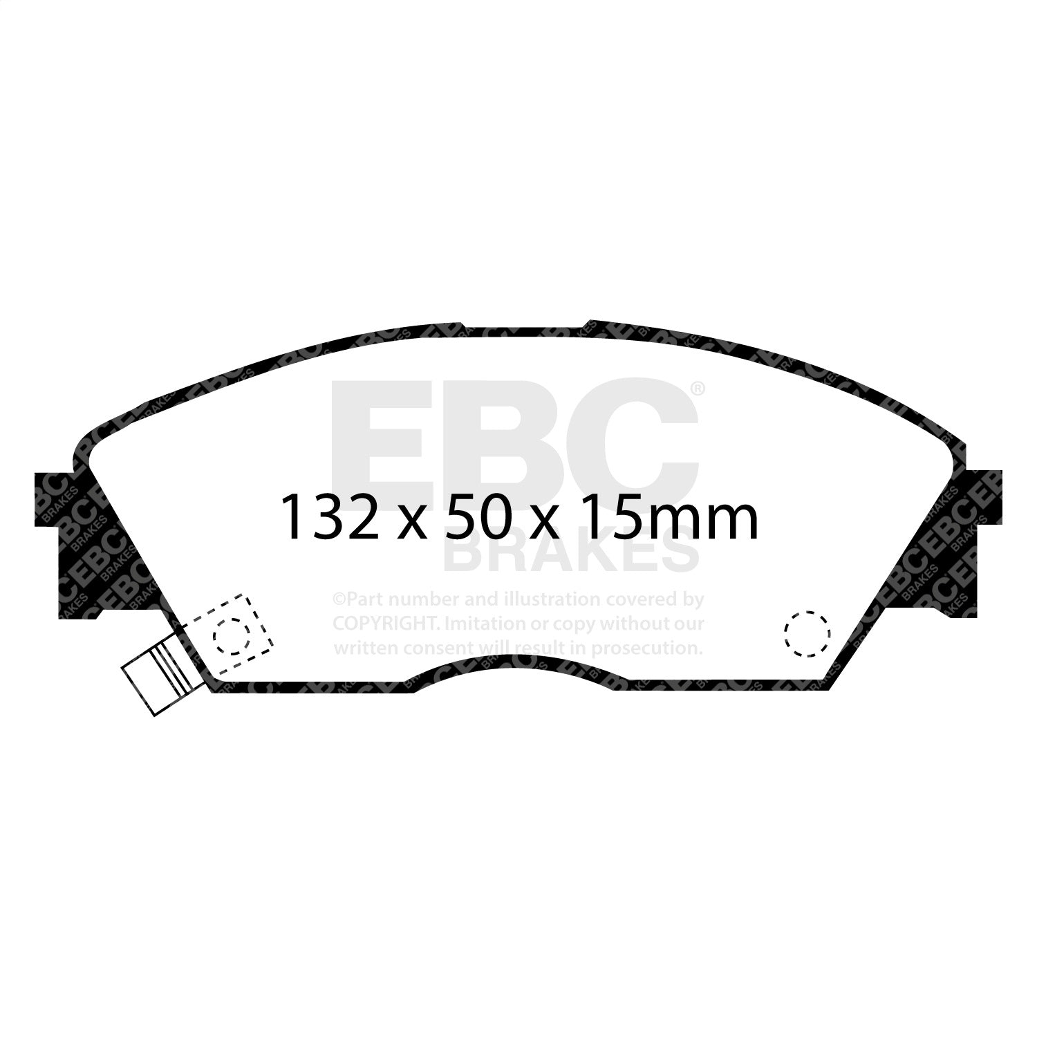 EBC Brakes DP4706R Yellowstuff Street And Track Brake Pads Fits CRX Prelude