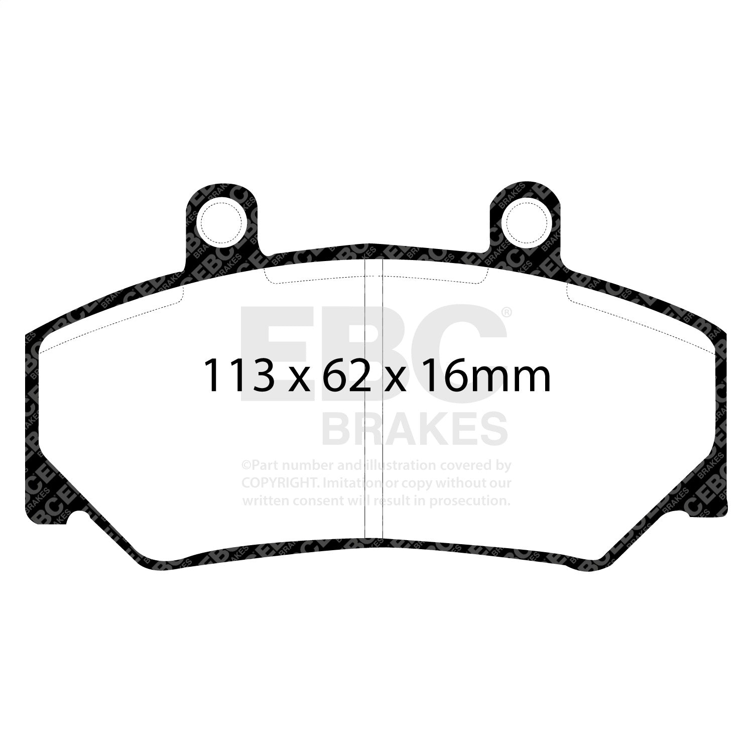 EBC Brakes DP4800R Yellowstuff Street And Track Brake Pads