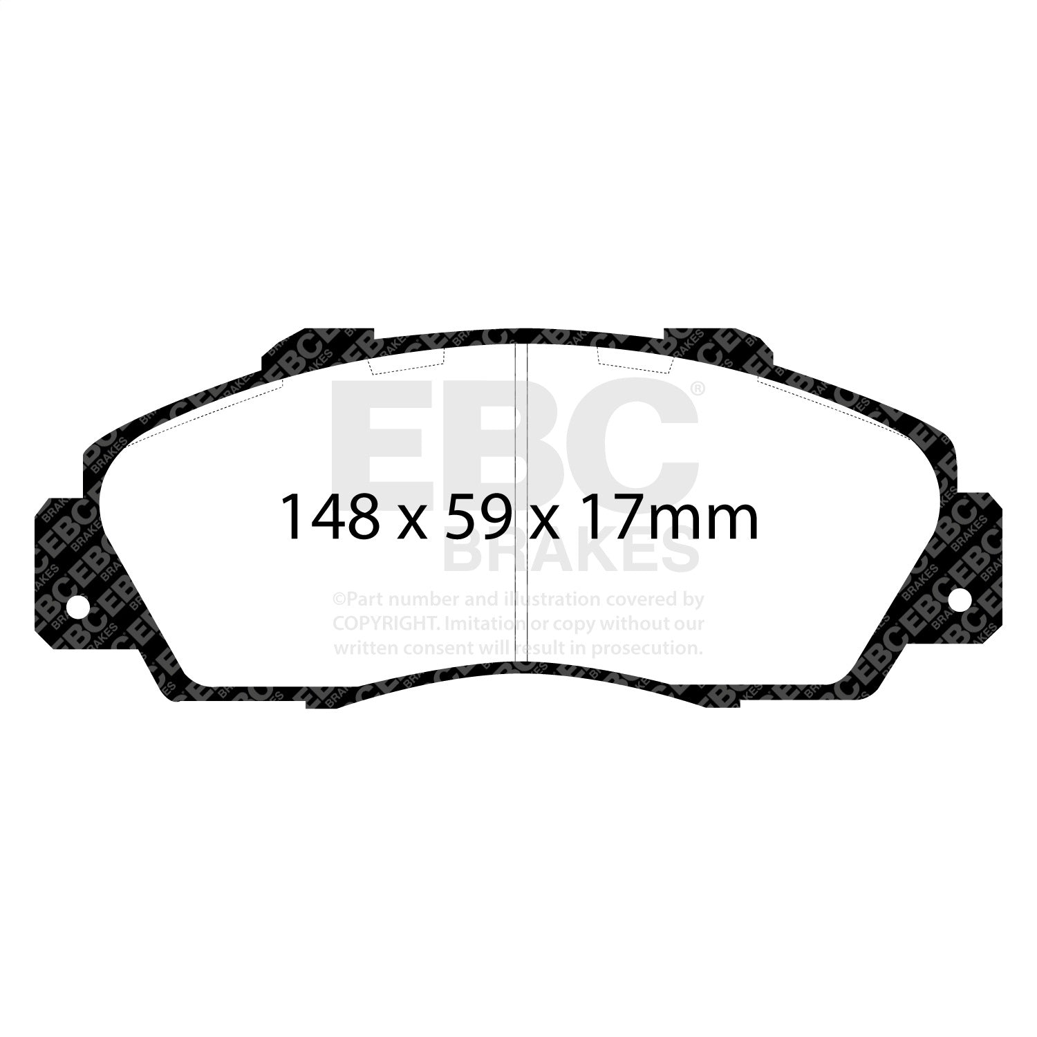 EBC Brakes DP4872R Yellowstuff Street And Track Brake Pads