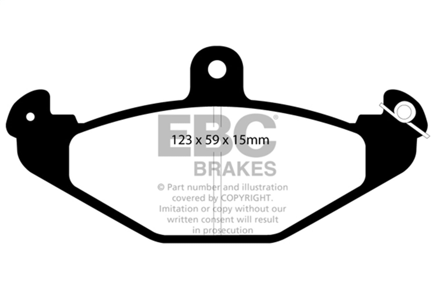 EBC Brakes DP3885C Redstuff Ceramic Low Dust Brake Pads Fits 92-04 Esprit Viper