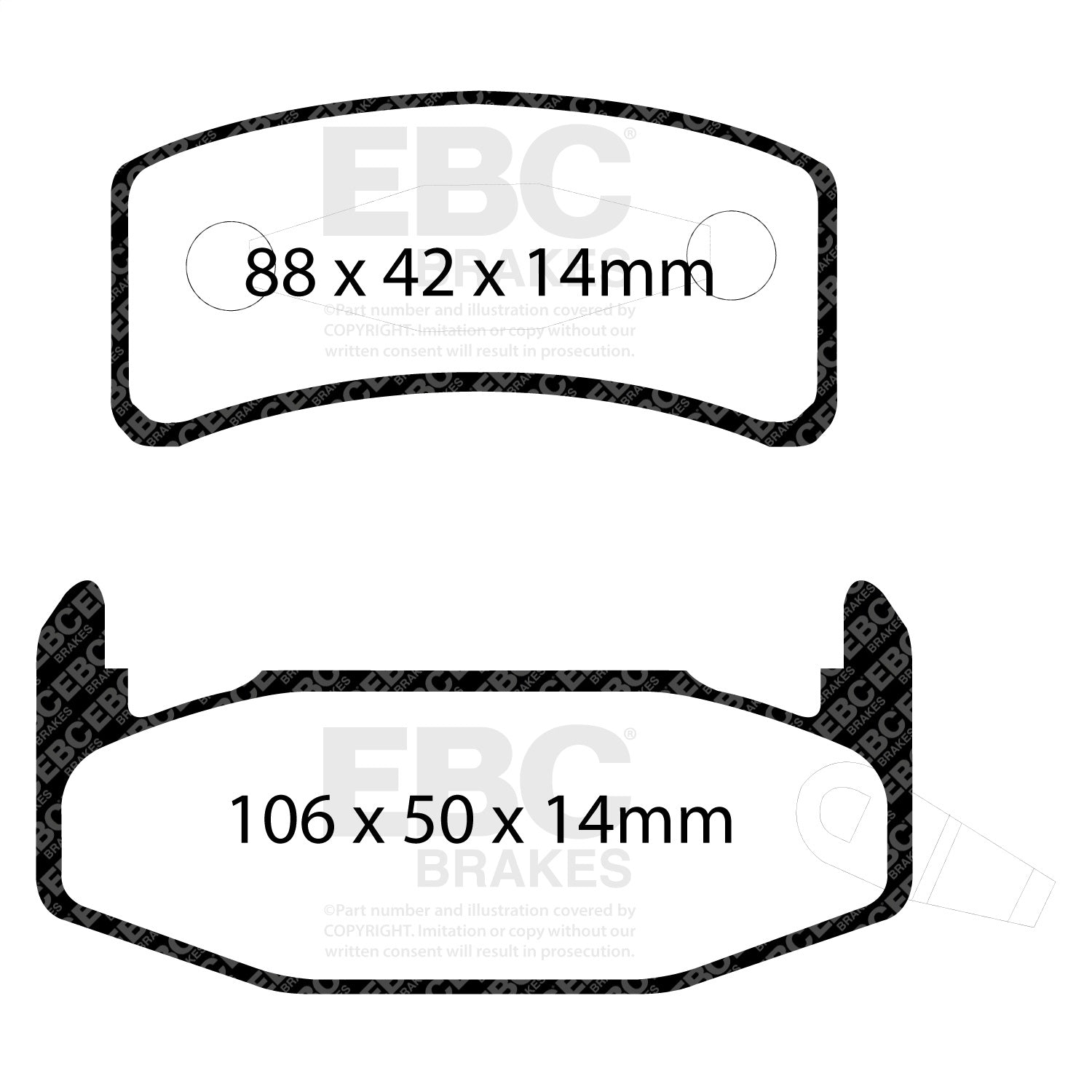 EBC Brakes DP4978R Yellowstuff Street And Track Brake Pads