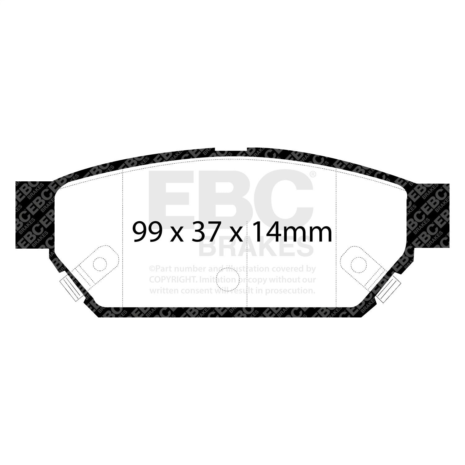 EBC Brakes DP4986R Yellowstuff Street And Track Brake Pads