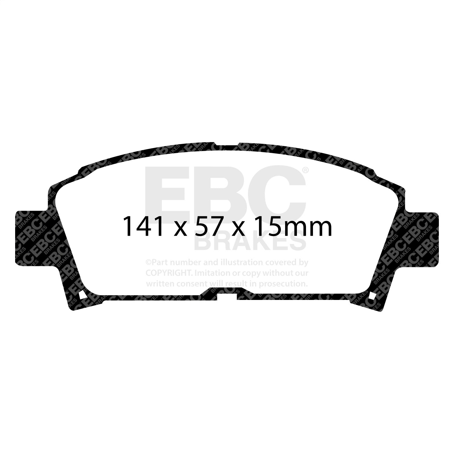 EBC Brakes DP3995C Redstuff Ceramic Low Dust Brake Pads Fits 93-95 MR2