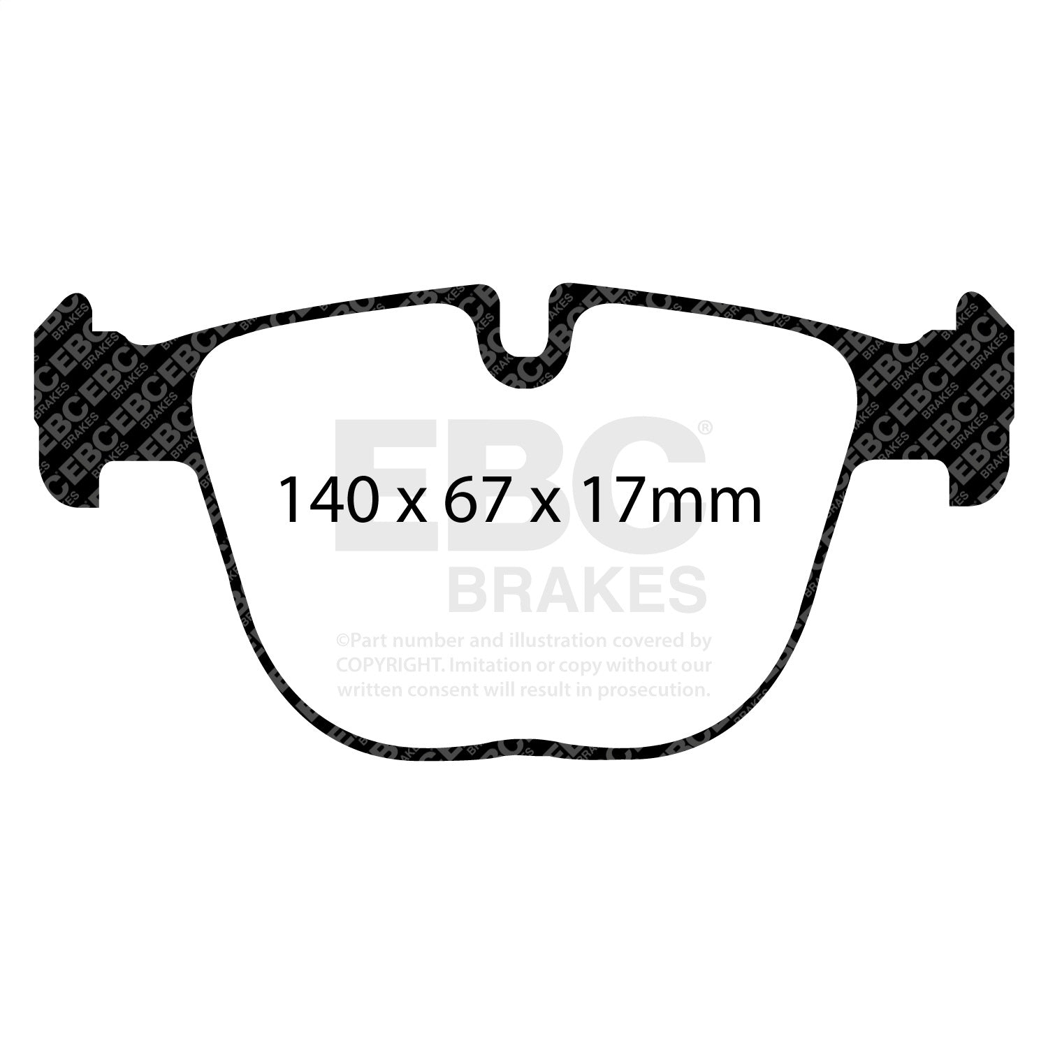 EBC Brakes DP52008NDX Bluestuff NDX Full Race Brake Pads Fits 10-21 X5 X6