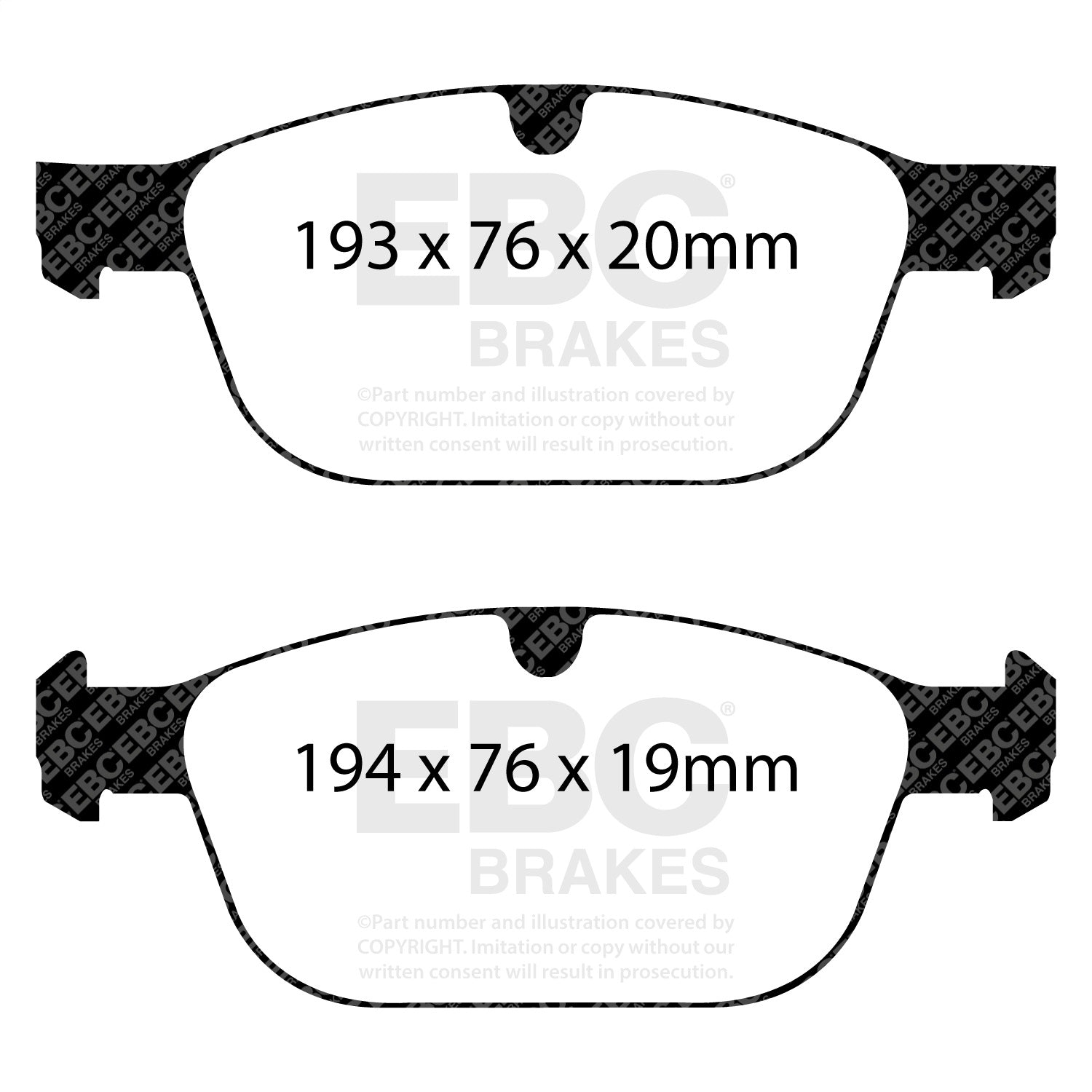 EBC Brakes DP32018C Redstuff Ceramic Low Dust Brake Pads Fits 10-14 XC60 XC90