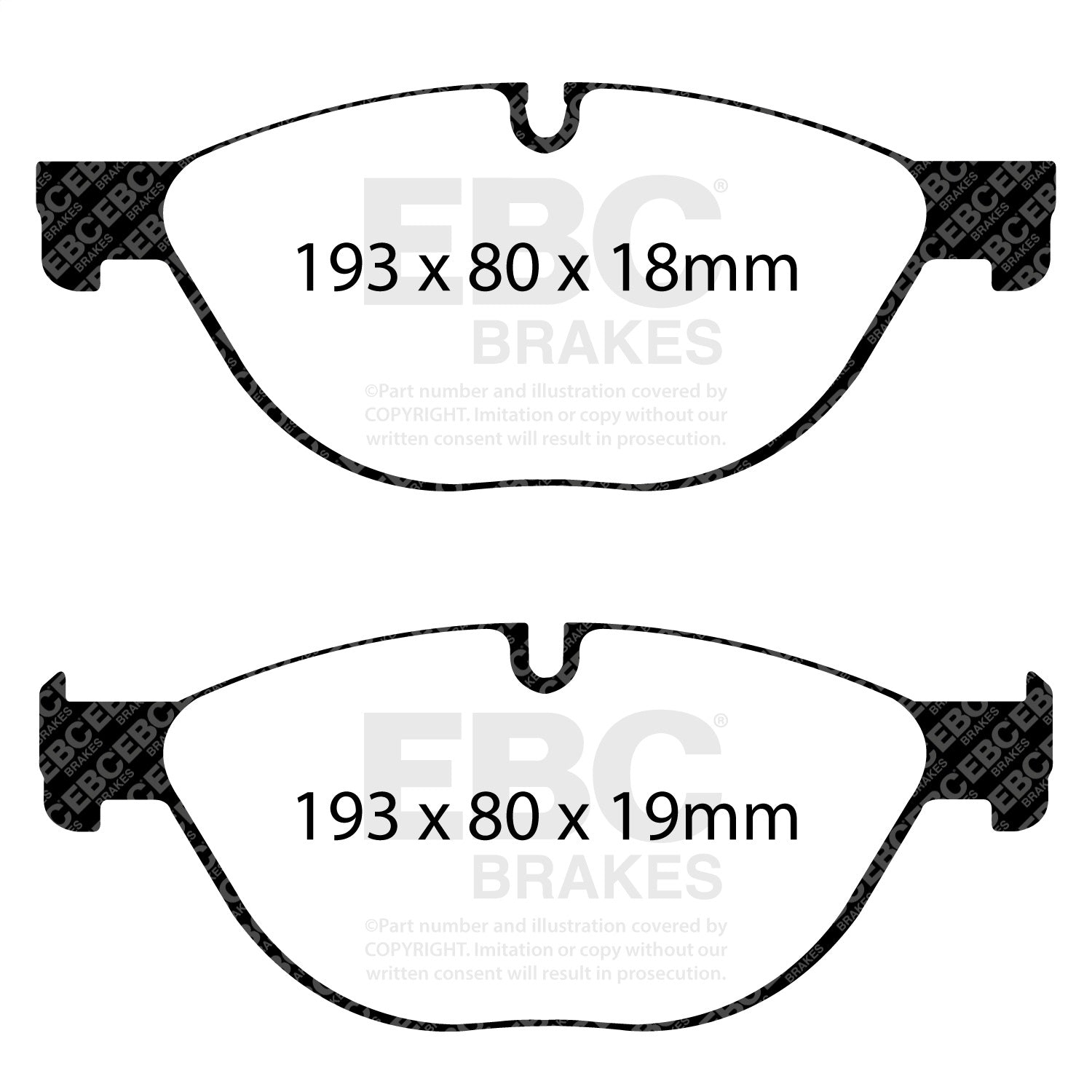 EBC Brakes DP42019R Yellowstuff Street And Track Brake Pads
