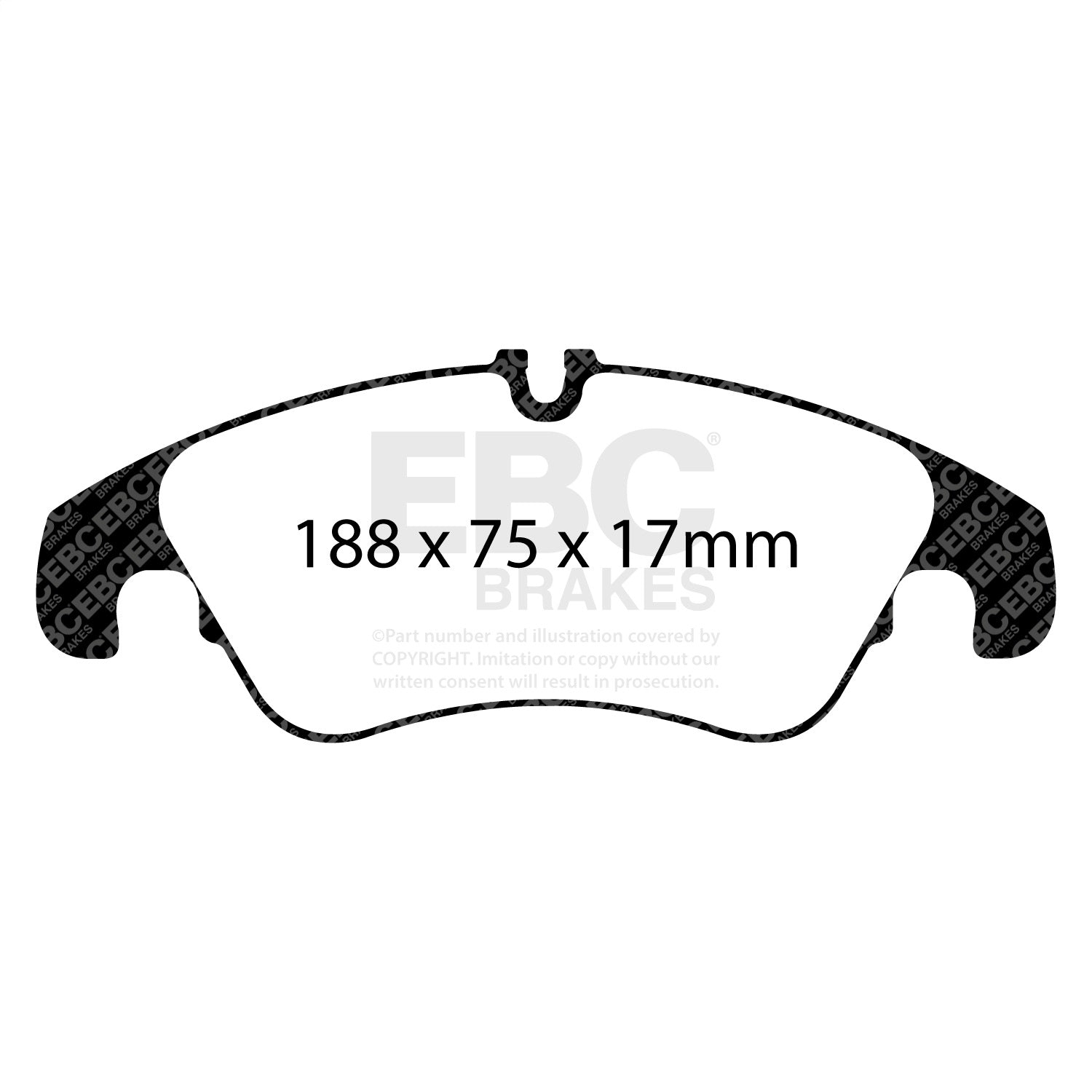 EBC Brakes UD13221 Ultimax  Brake Pads Fits 11-18 A6 A6 Quattro A7 Quattro Q5