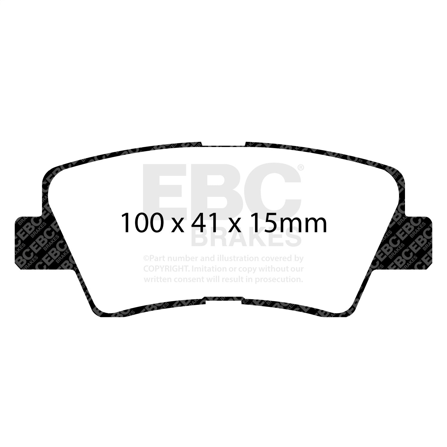 EBC Brakes DP32031C Redstuff Ceramic Low Dust Brake Pads