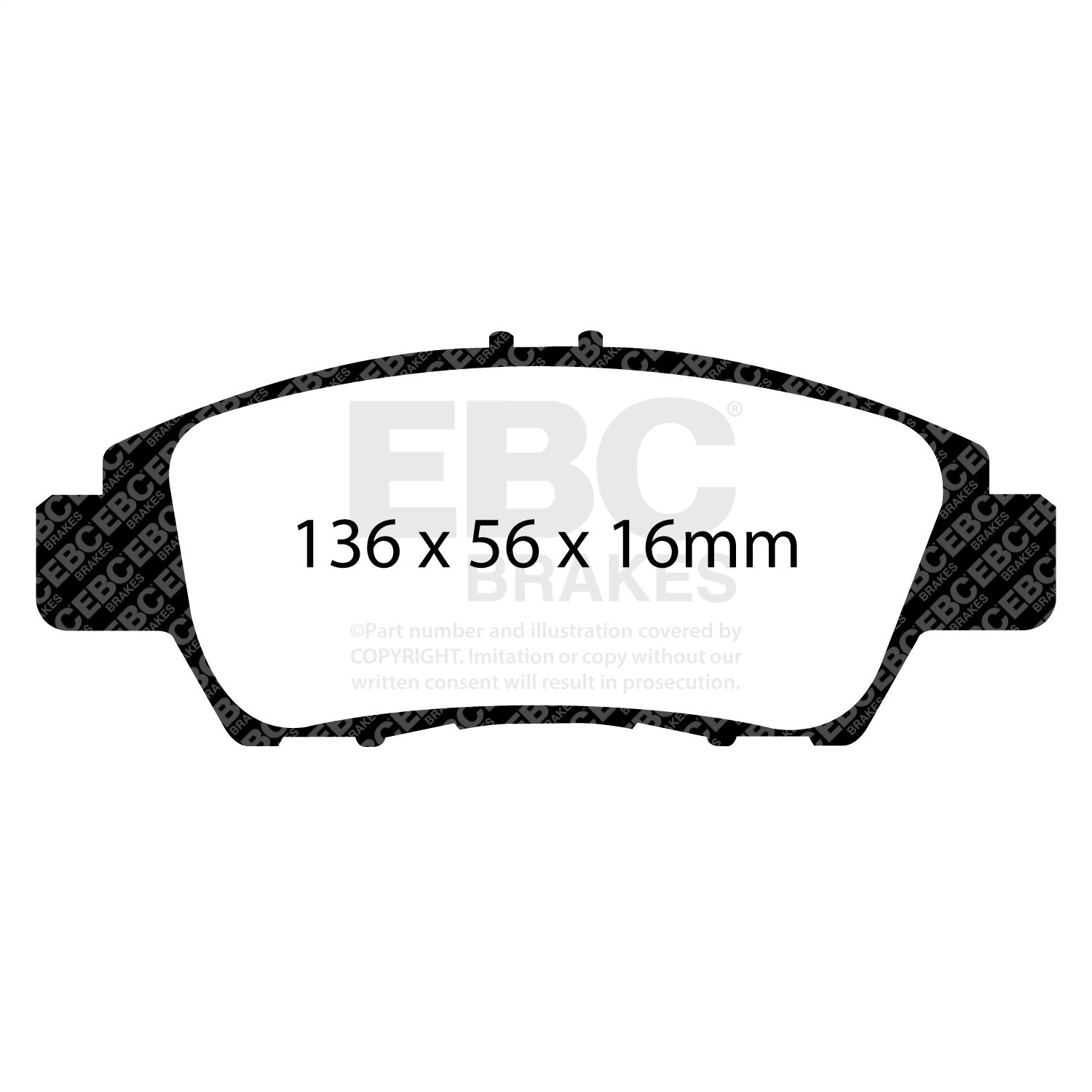 EBC Brakes DP22041 Greenstuff 2000 Series Sport Brake Pads Fits 09-18 CR-Z Fit