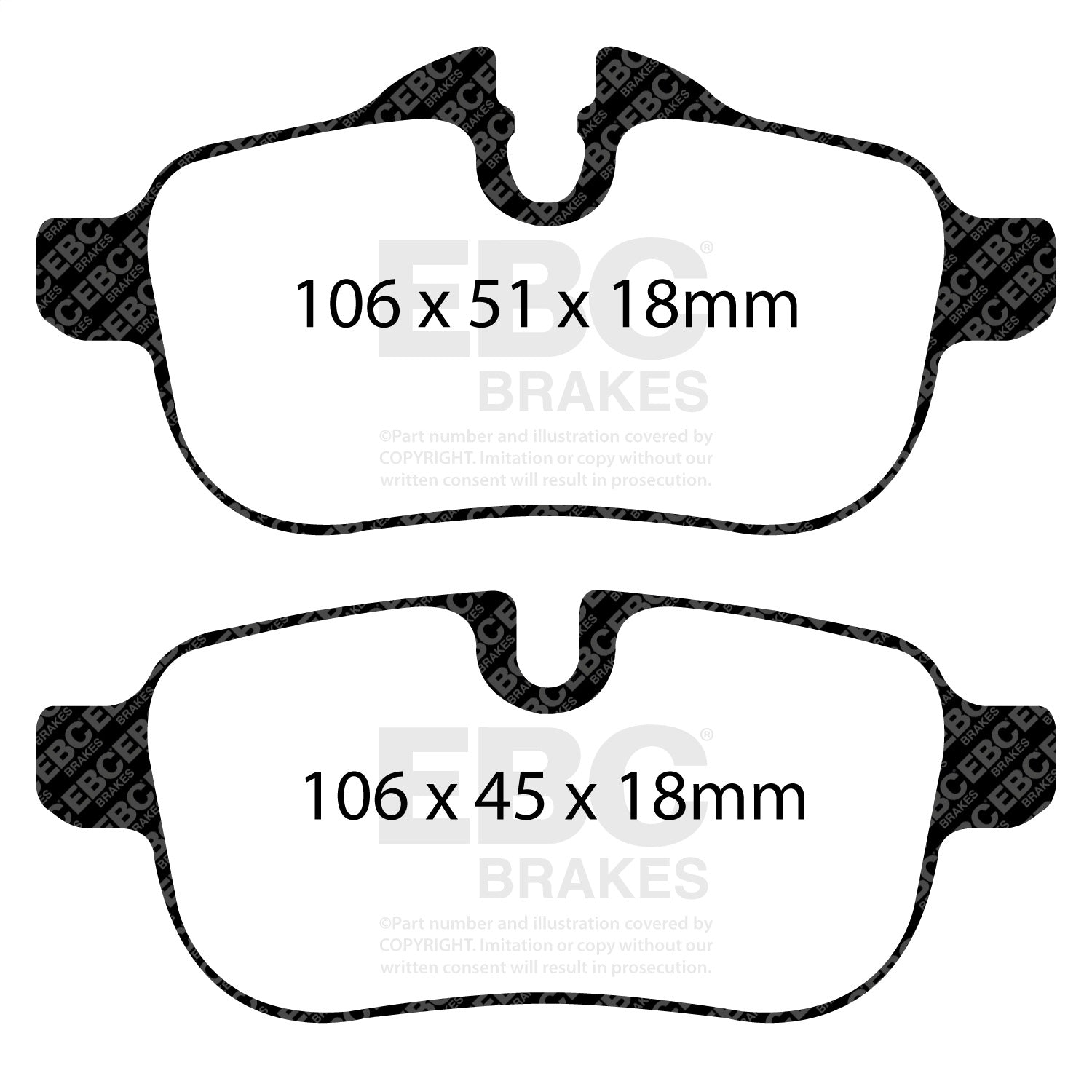 EBC Brakes DP42046R Yellowstuff Street And Track Brake Pads Fits 09-16 Z4
