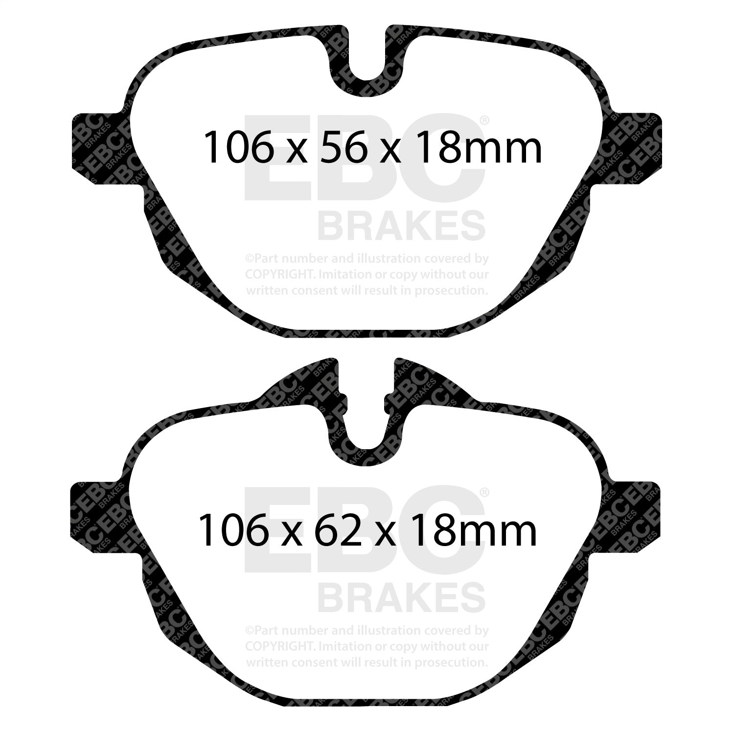 EBC Brakes DP32047C Redstuff Ceramic Low Dust Brake Pads