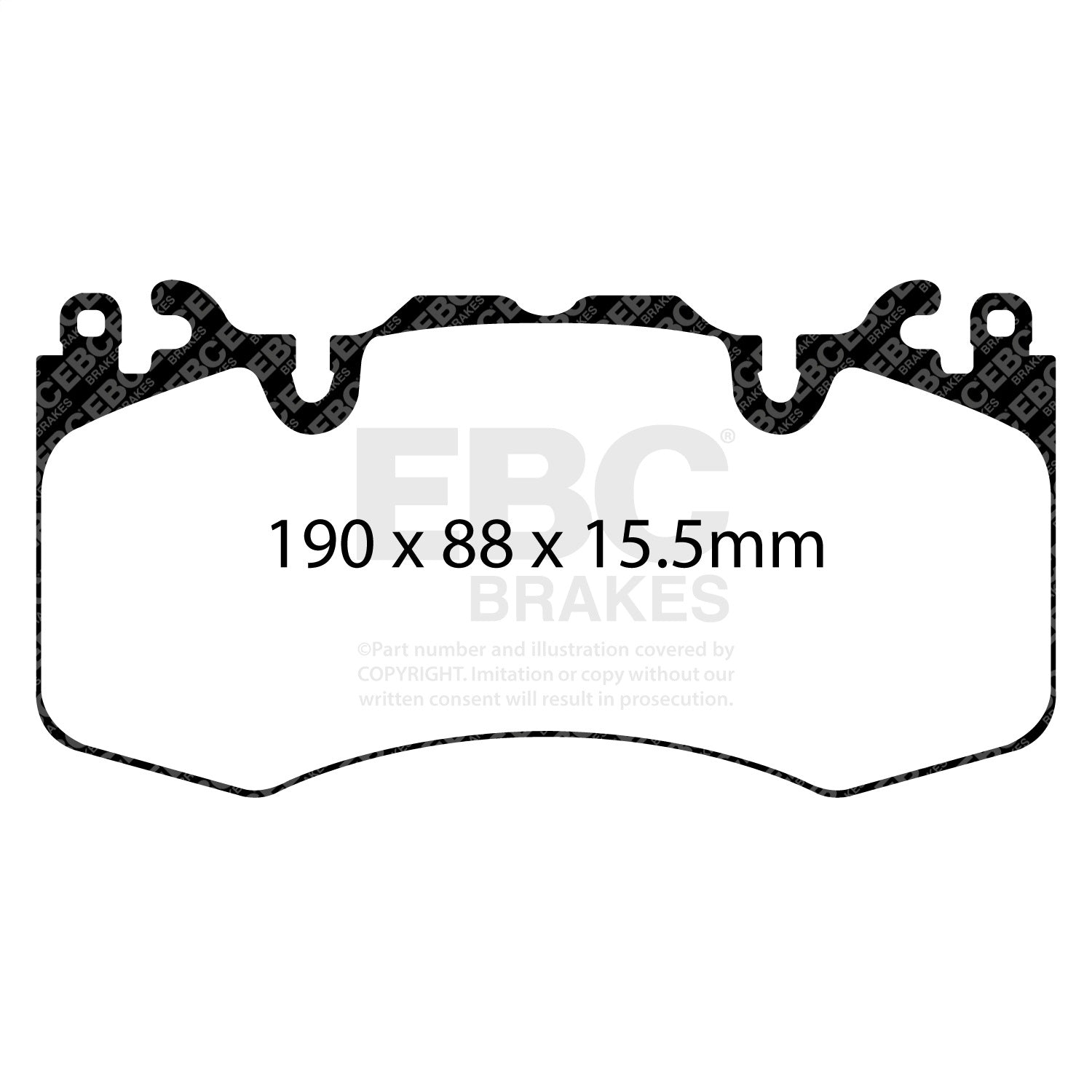 EBC Brakes ED92064 Truck/SUV Extra Duty Brake Pads