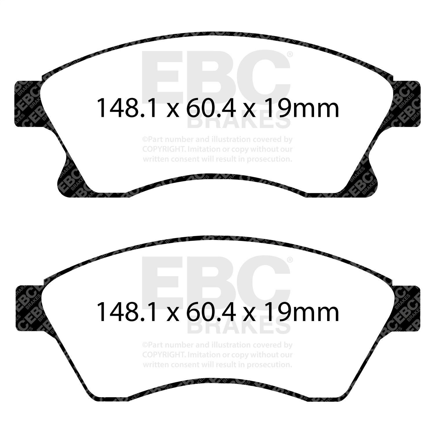 EBC Brakes DP42065R Yellowstuff Street And Track Brake Pads Fits Cruze Sonic