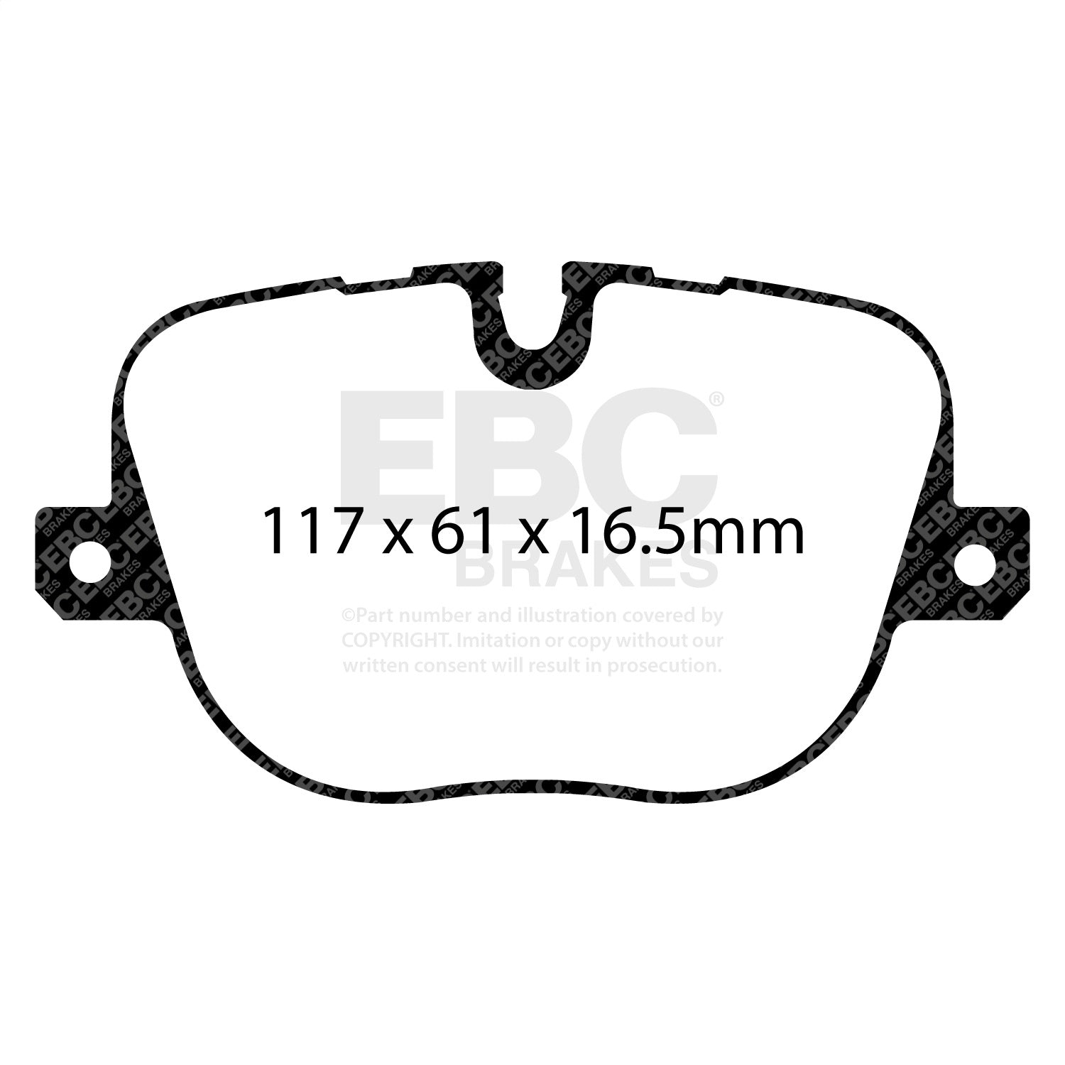 EBC Brakes DP62068 6000 Series Greenstuff Truck/SUV Brakes Disc Pads