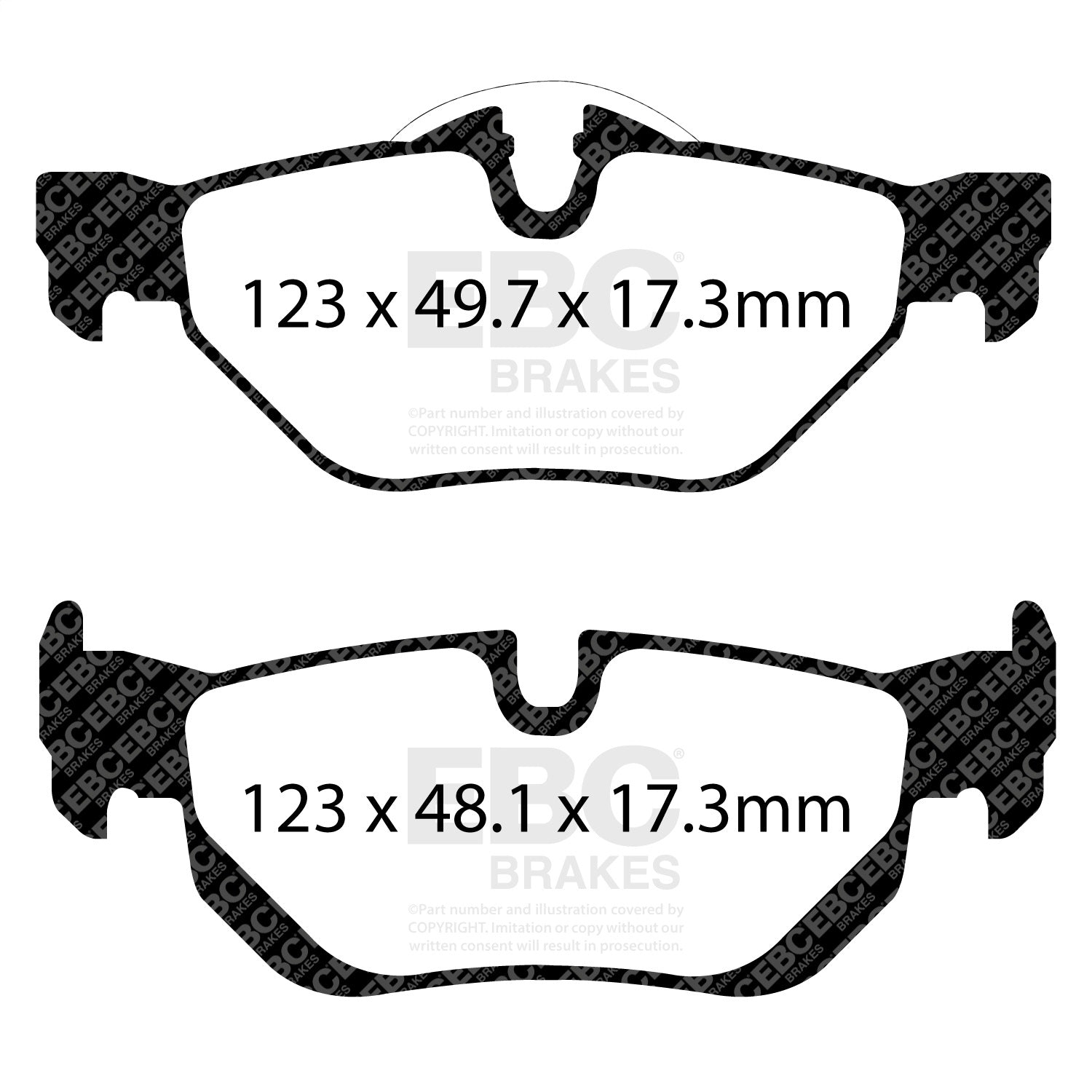 EBC Brakes UD1267 Ultimax  Brake Pads Fits 325i 325xi 328i 328i xDrive 328xi X1
