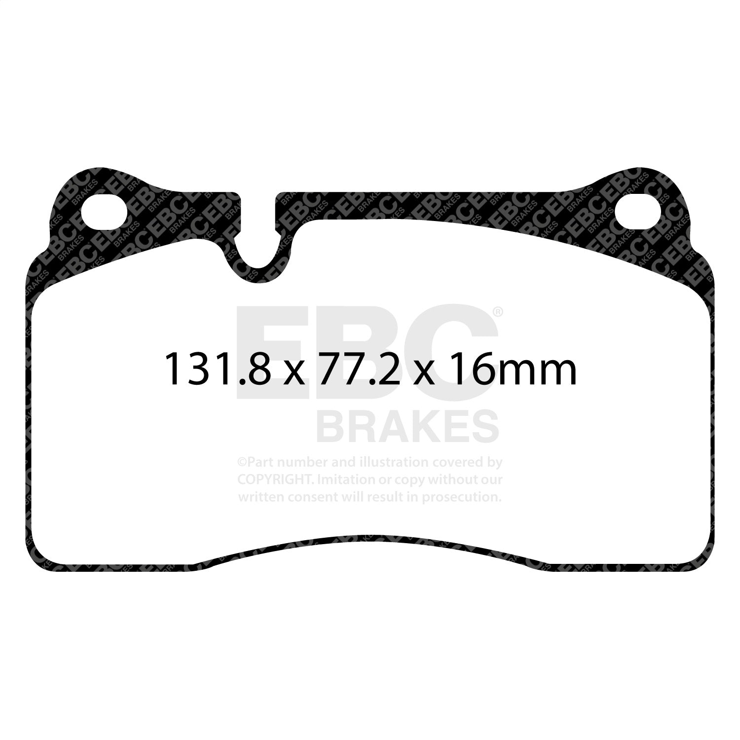 EBC Brakes DP42070R Yellowstuff Street And Track Brake Pads Fits TT Quattro