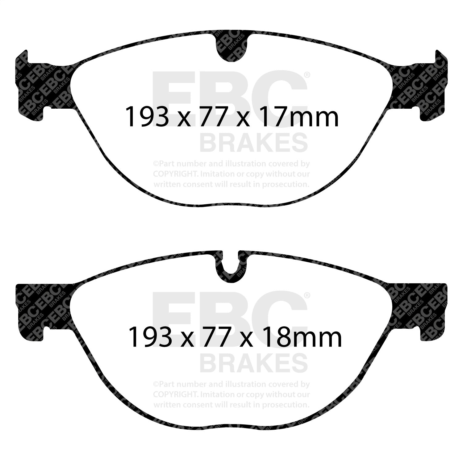EBC Brakes DP32076C Redstuff Ceramic Low Dust Brake Pads