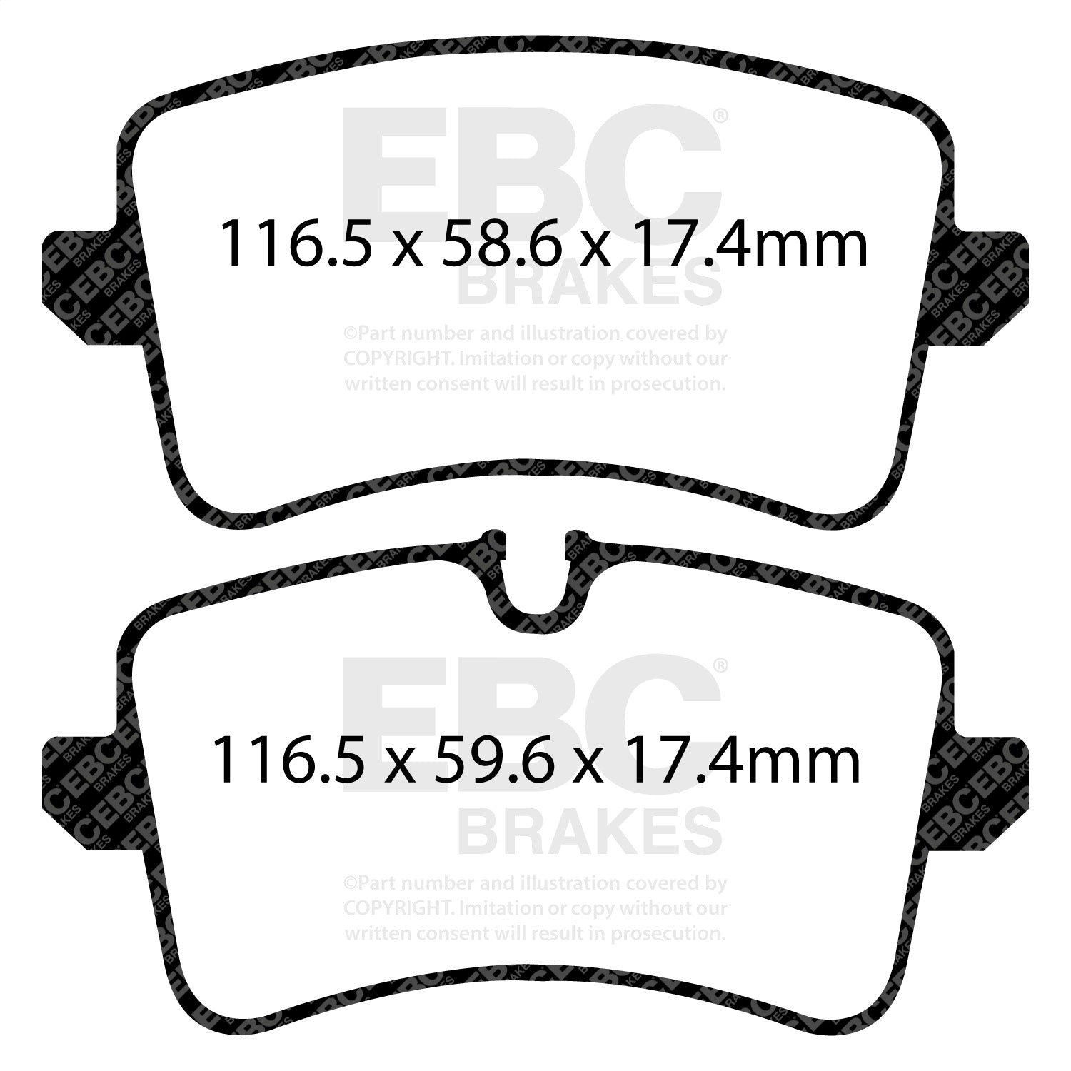 EBC Brakes DP32082C Redstuff Ceramic Low Dust Brake Pads