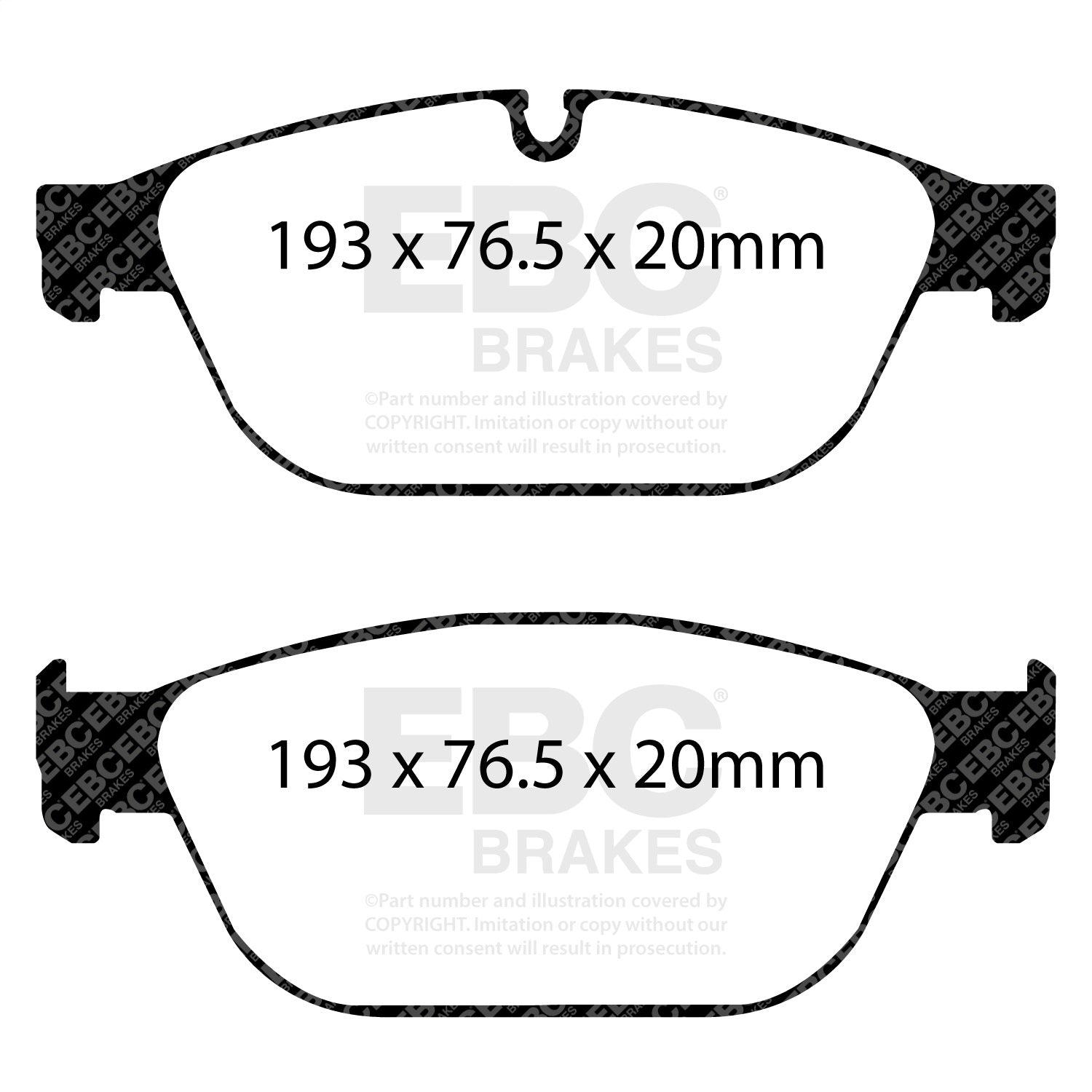 EBC Brakes DP42087R Yellowstuff Street And Track Brake Pads Fits A8 Quattro SQ5