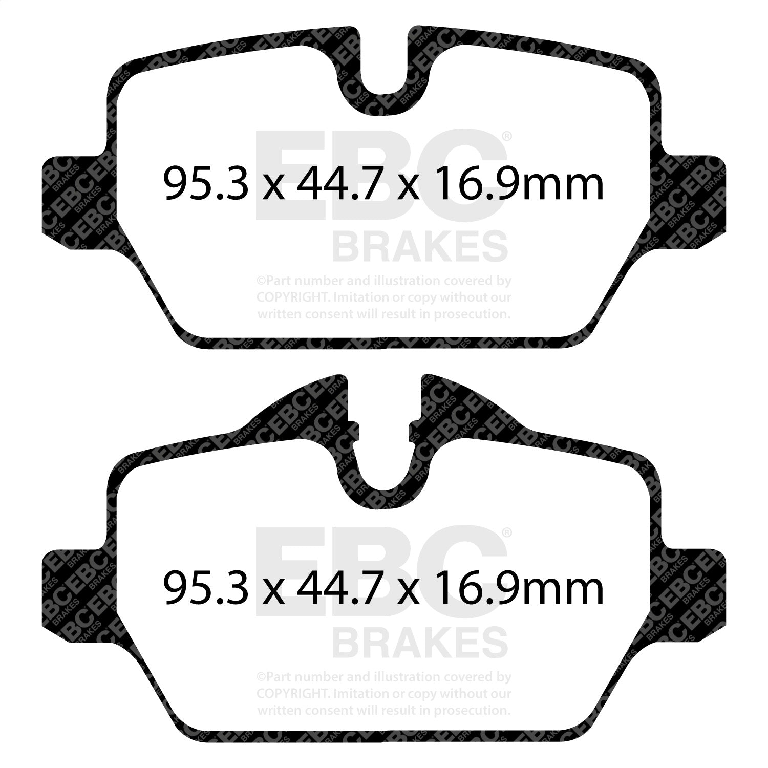 EBC Brakes DP42102R Yellowstuff Street And Track Brake Pads