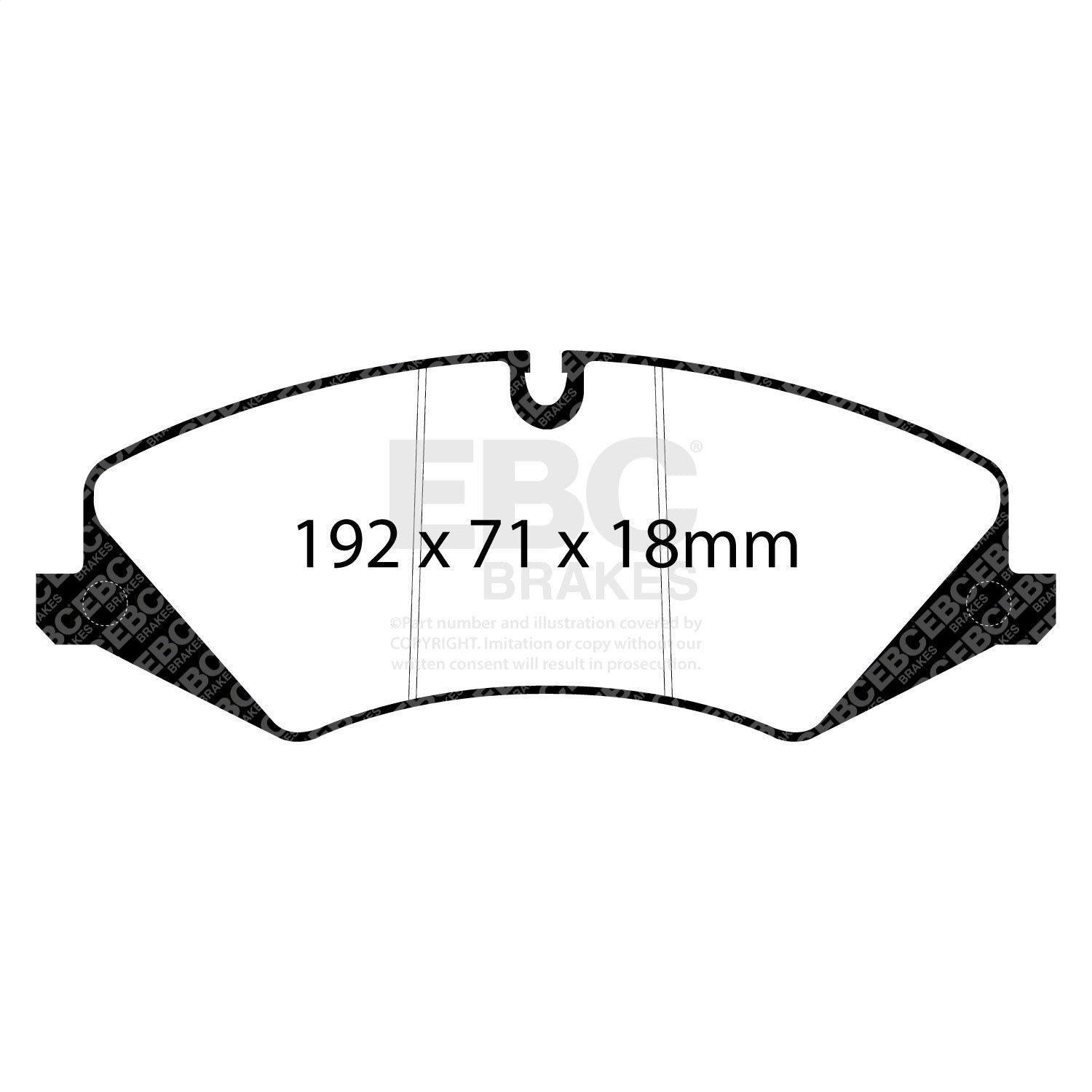 EBC Brakes ED92123 Truck/SUV Extra Duty Brake Pads