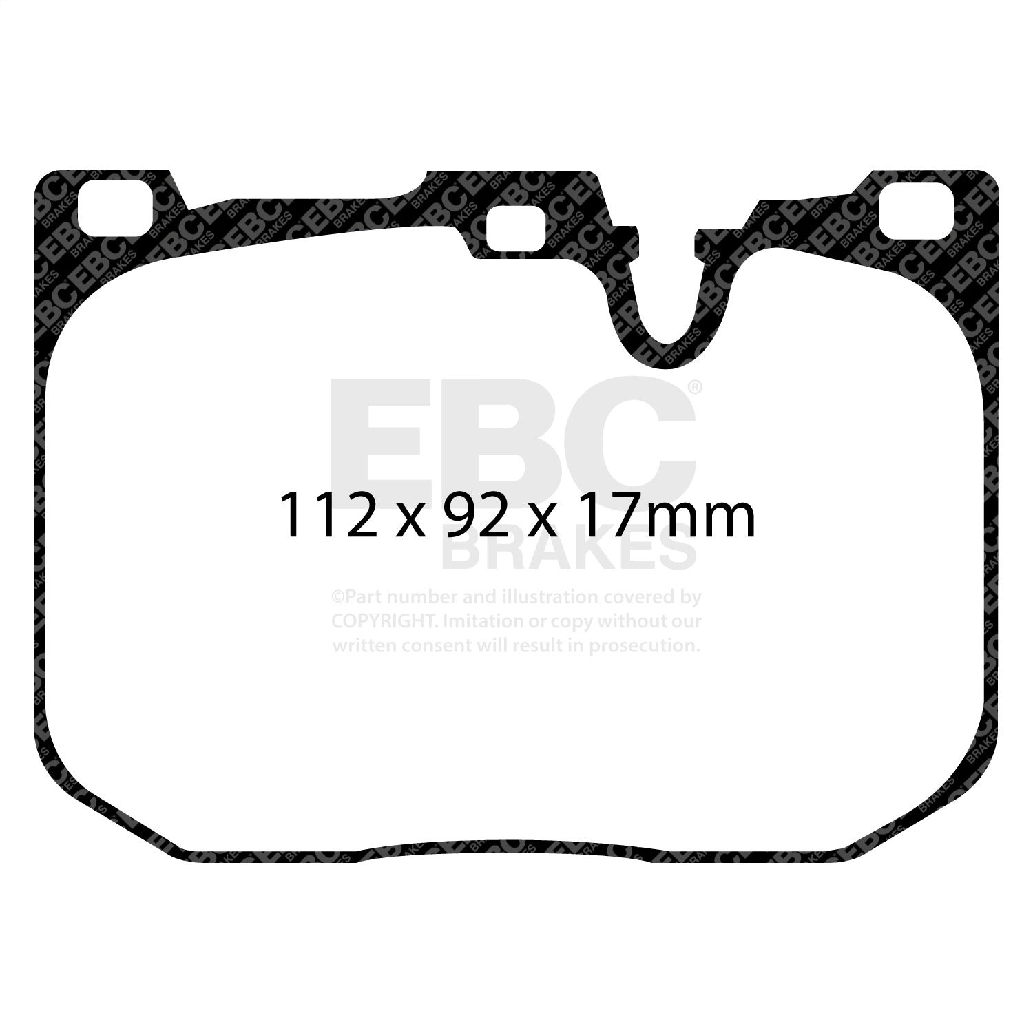 EBC Brakes DP32130C Redstuff Ceramic Low Dust Brake Pads