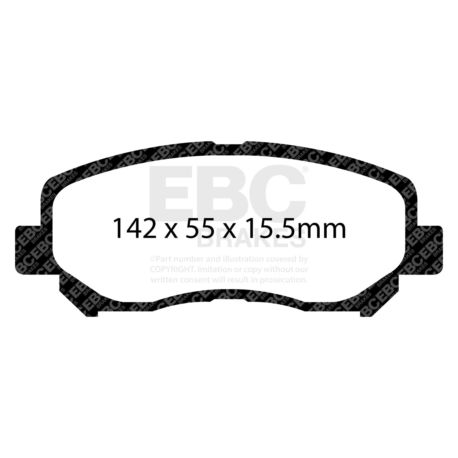 EBC Brakes DP42134R Yellowstuff Street And Track Brake Pads Fits 13-23 CX-5