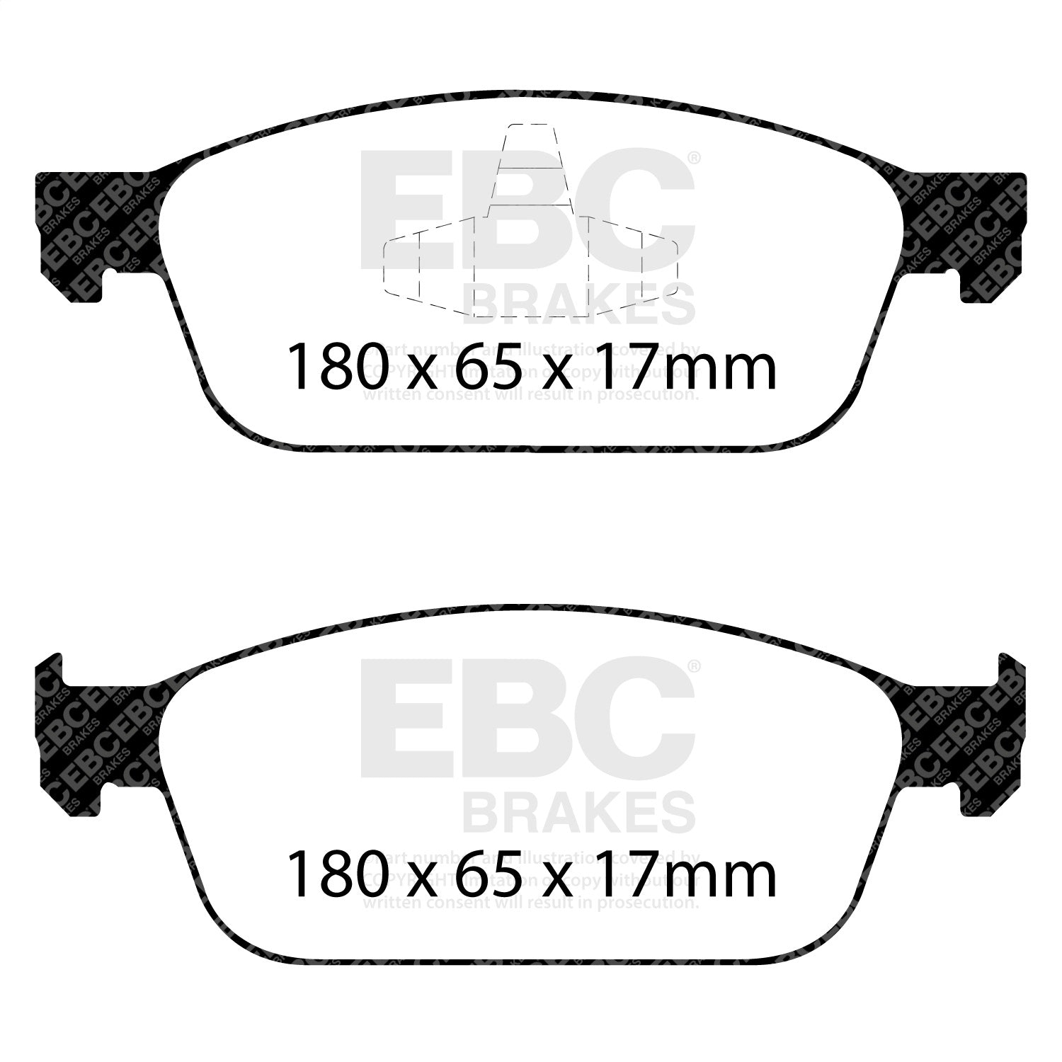 EBC Brakes DP42145R Yellowstuff Street And Track Brake Pads Fits 13-18 Focus MKC