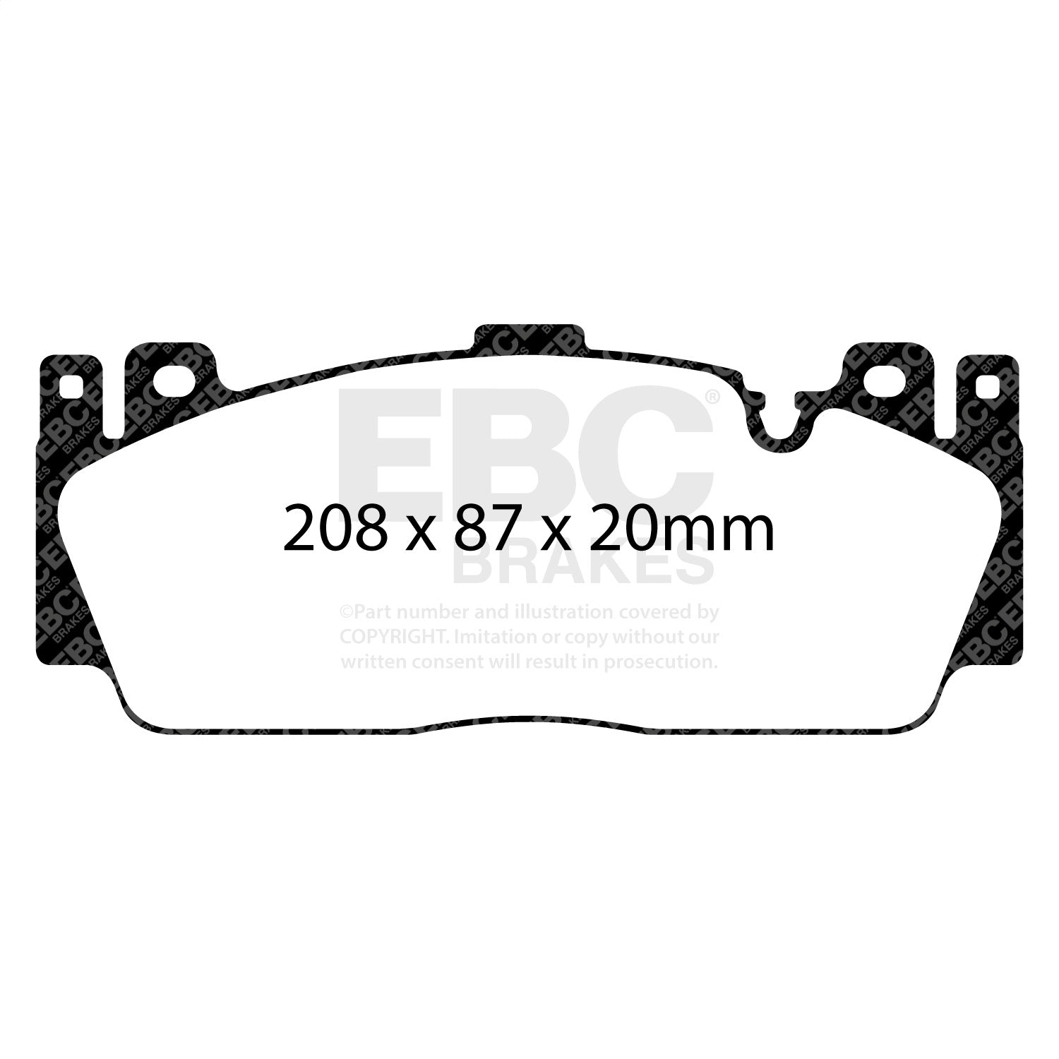 EBC Brakes DP32148C Redstuff Ceramic Low Dust Brake Pads