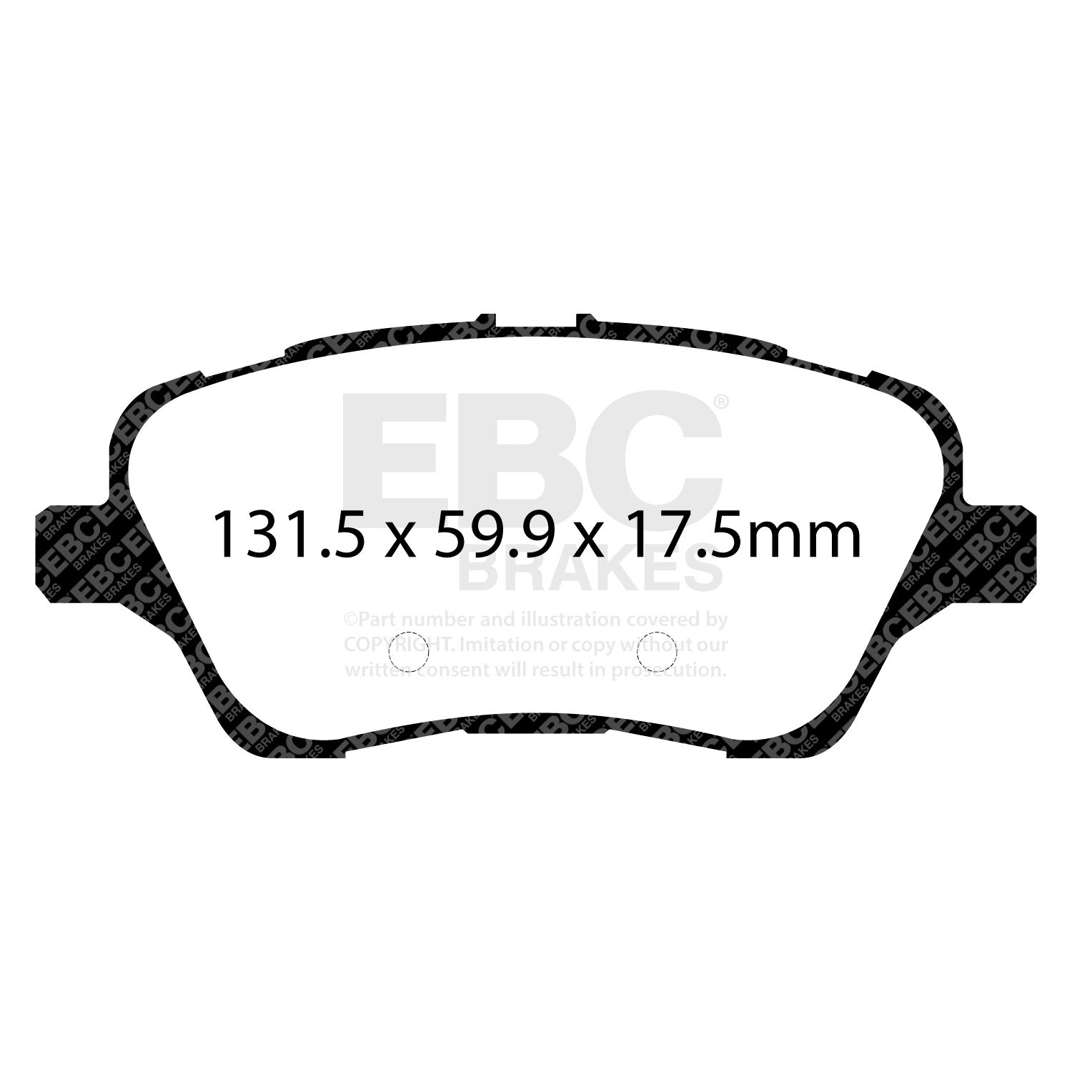 EBC Brakes DP42149R Yellowstuff Street And Track Brake Pads Fits 14-19 Fiesta