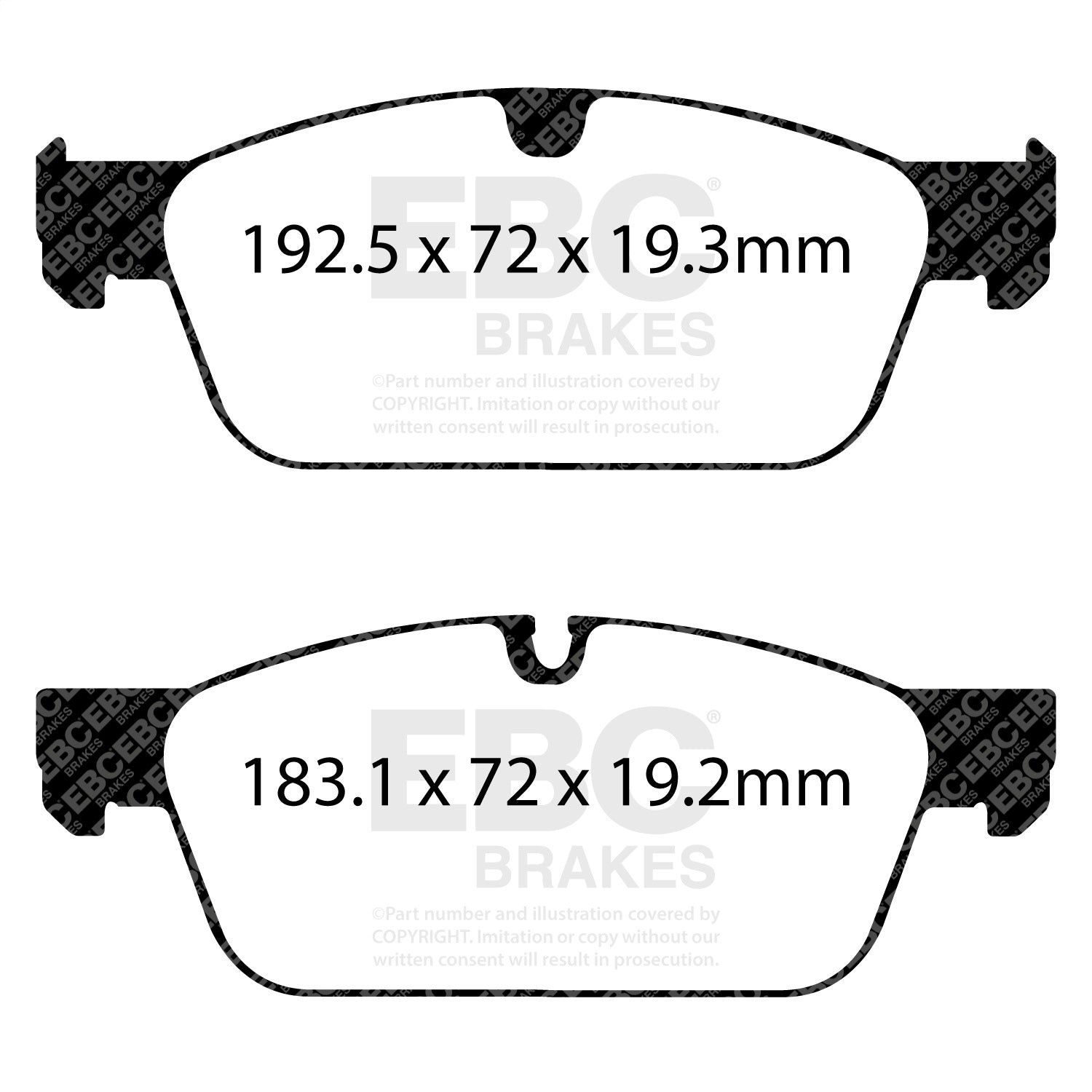 EBC Brakes DP62156 6000 Series Greenstuff Truck/SUV Brakes Disc Pads