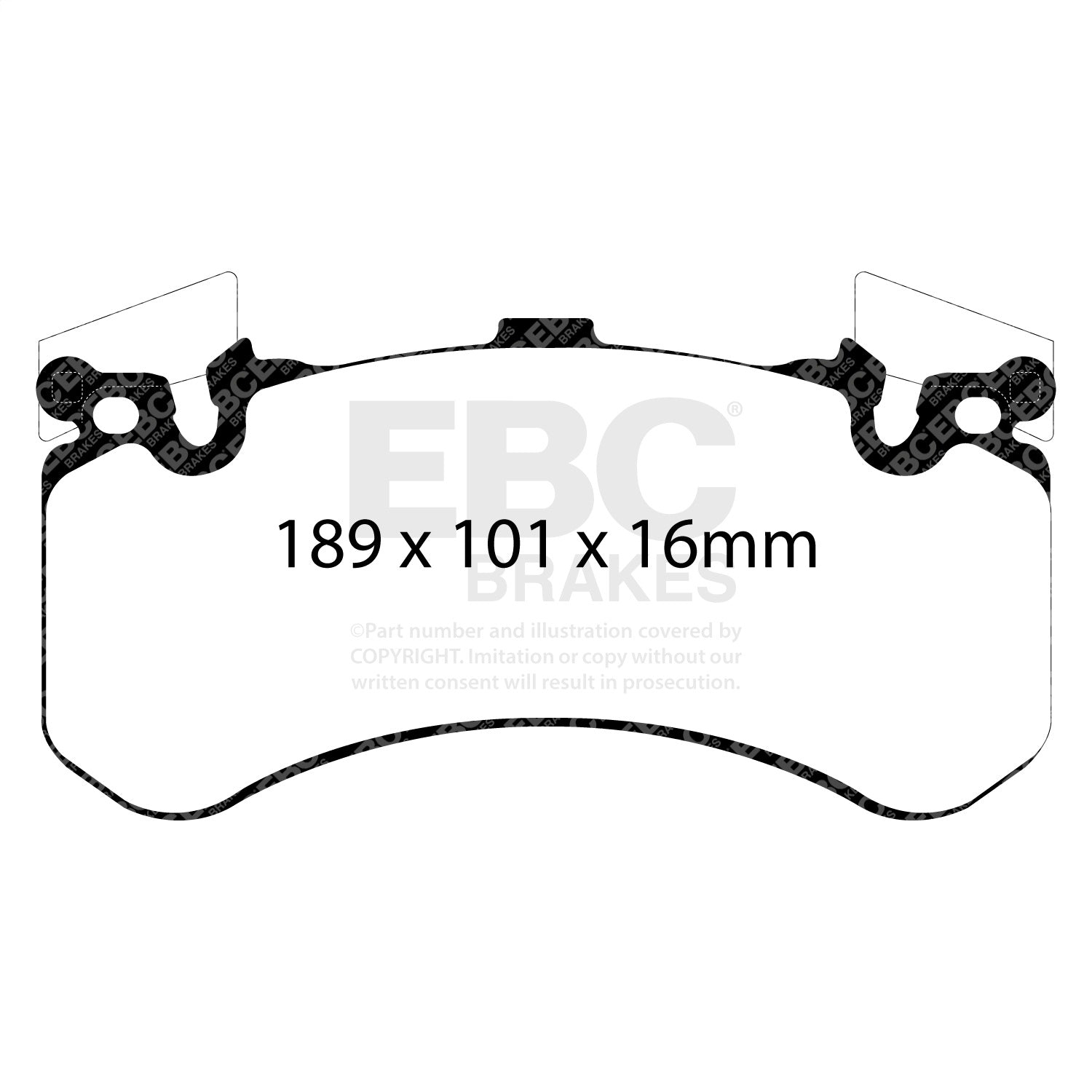 EBC Brakes DP32158C Redstuff Ceramic Low Dust Brake Pads