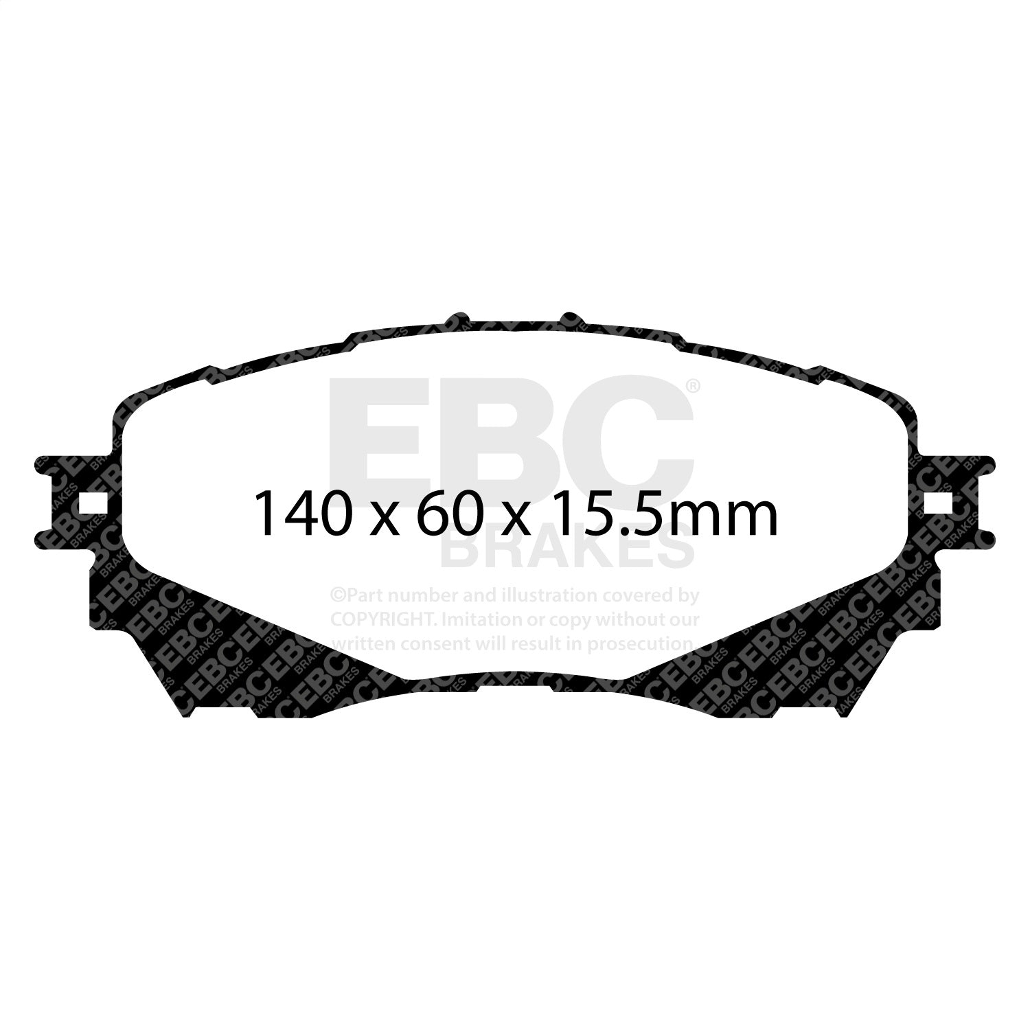 EBC Brakes DP22170 Greenstuff 2000 Series Sport Brake Pads Fits 14-21 6