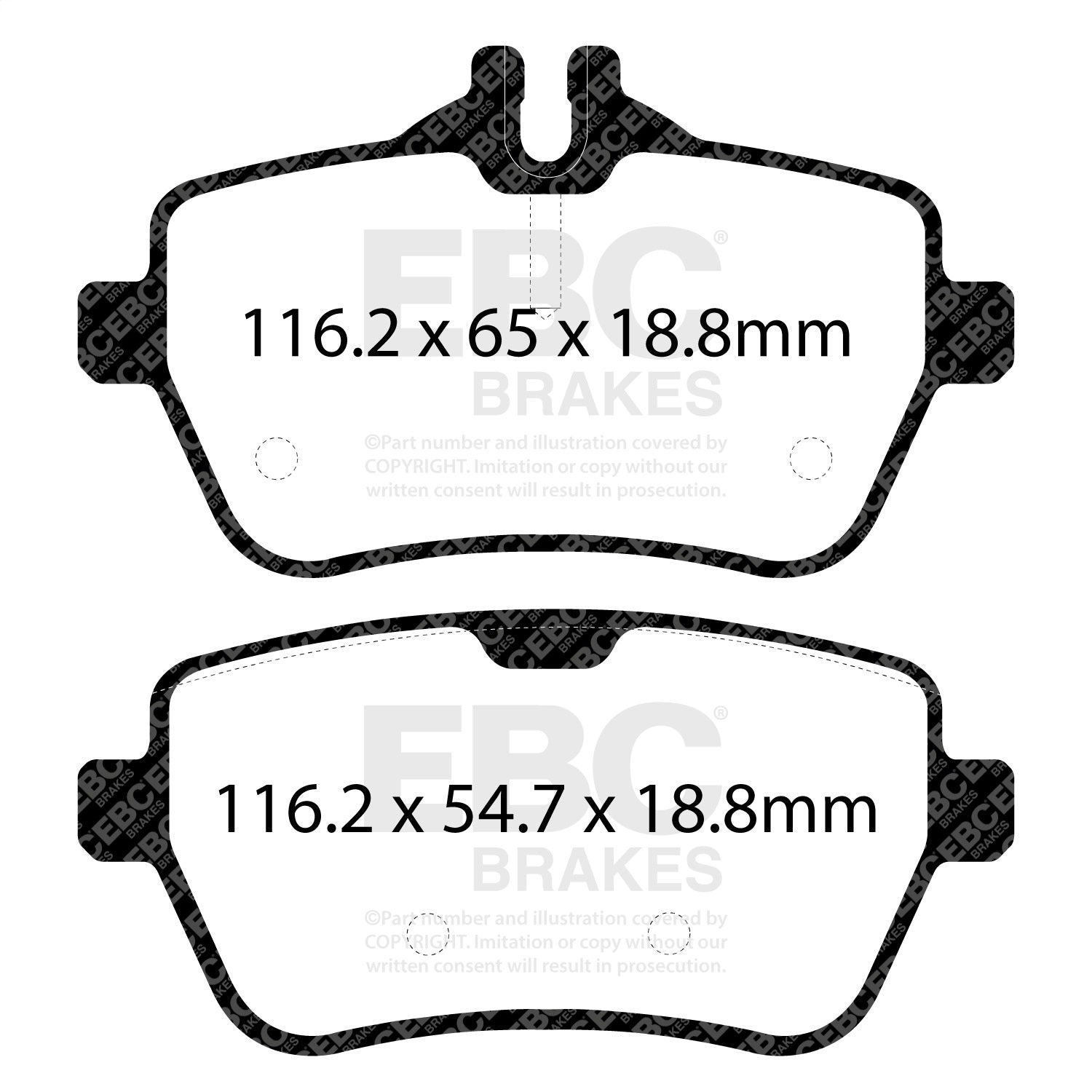 EBC Brakes DP32180C Redstuff Ceramic Low Dust Brake Pads