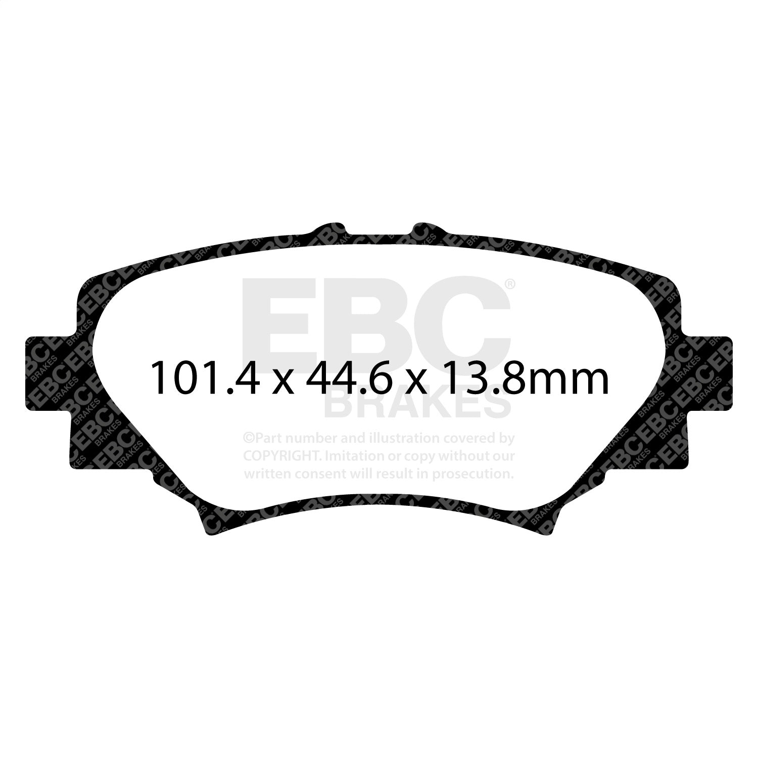 EBC Brakes DP22186 Greenstuff 2000 Series Sport Brake Pads Fits 14-17 3 3 Sport