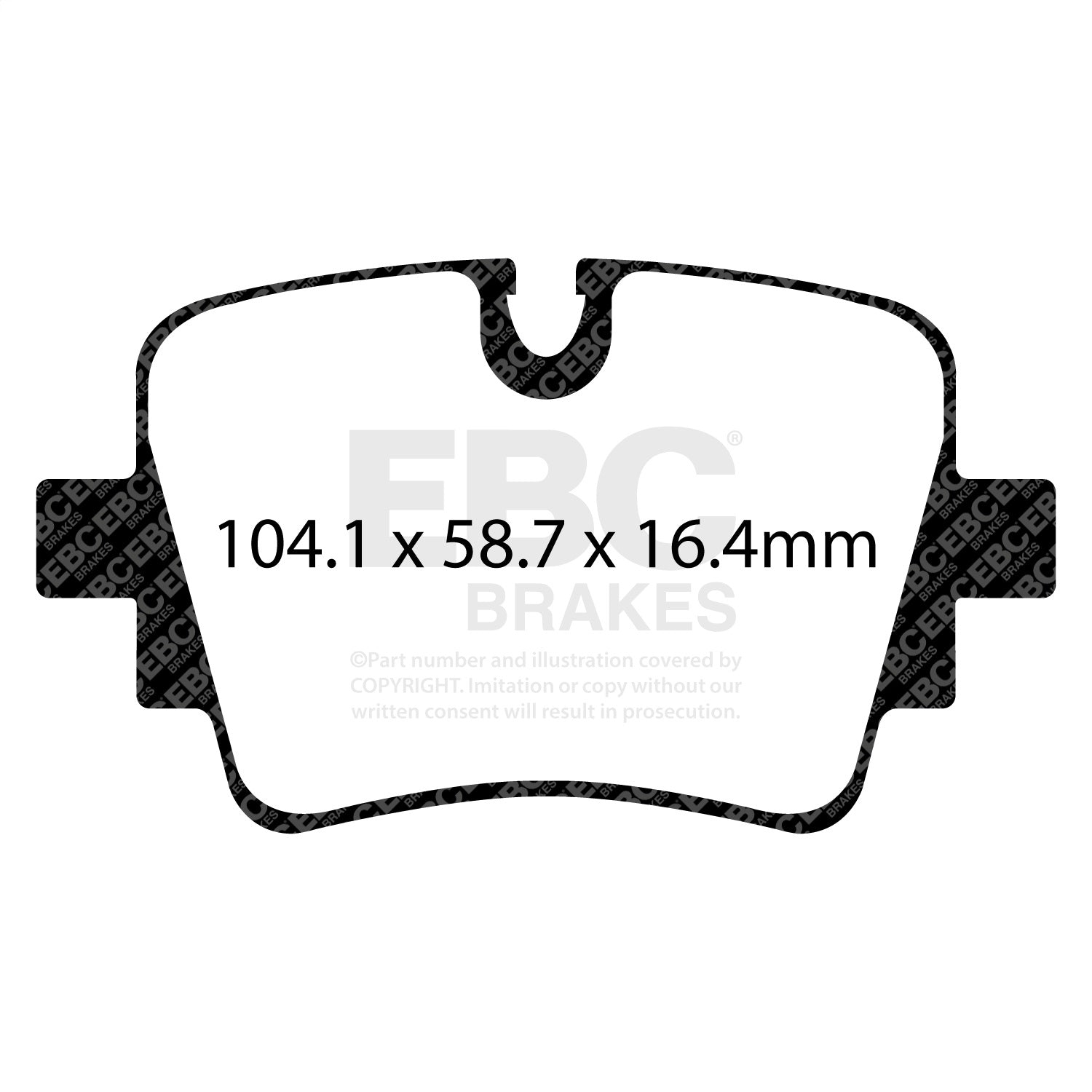 EBC Brakes DP42190R Yellowstuff Street And Track Brake Pads Fits 14-23 F-Type