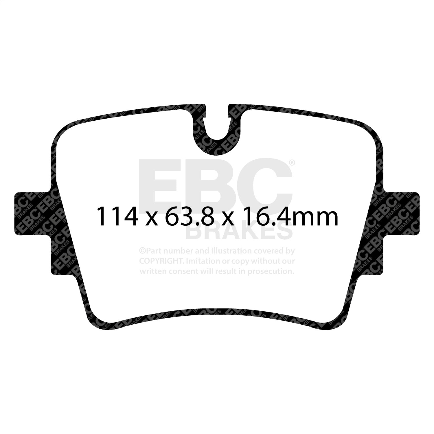EBC Brakes DP32192C Redstuff Ceramic Low Dust Brake Pads Fits 14-18 F-Type