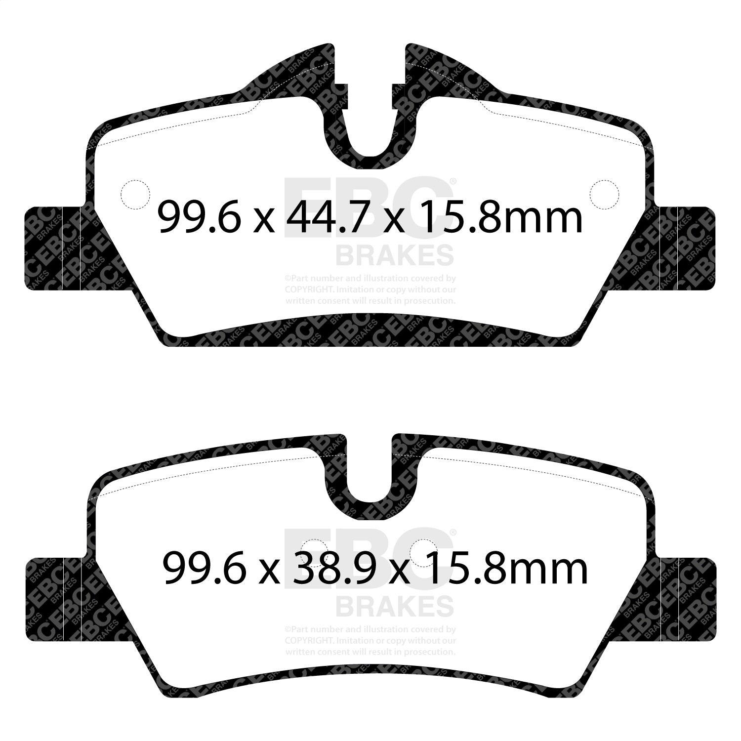 EBC Brakes DP42228R Yellowstuff Street And Track Brake Pads Fits 14-23 Cooper