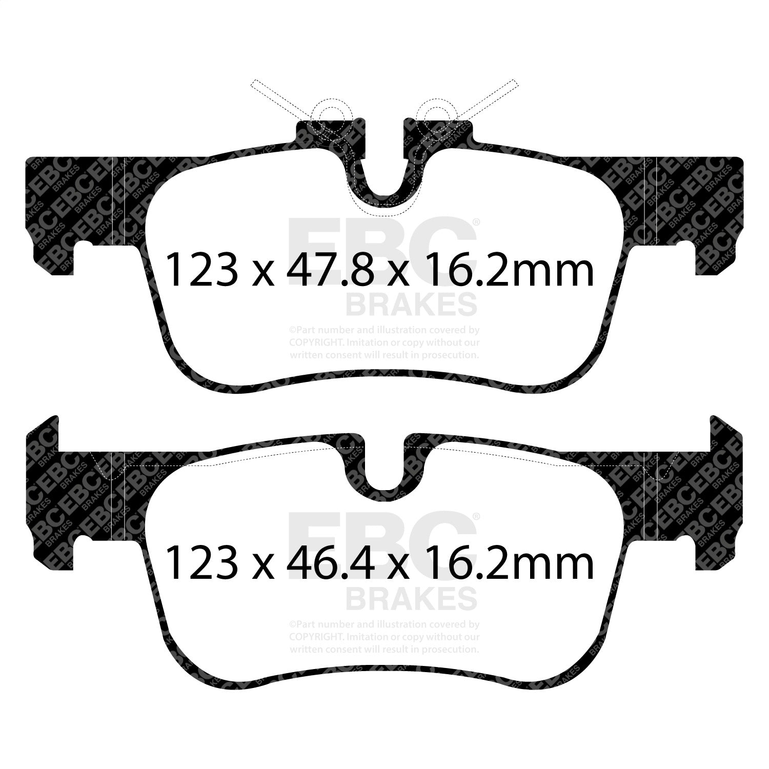 EBC Brakes DP32235C Redstuff Ceramic Low Dust Brake Pads