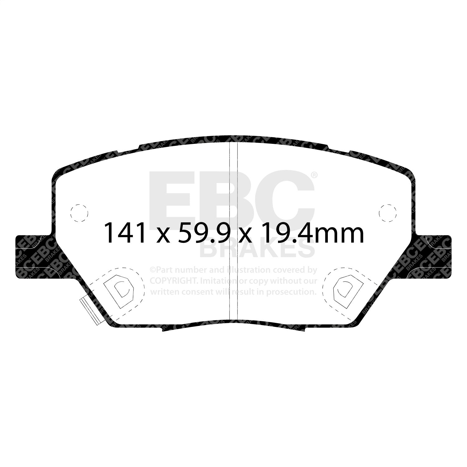 EBC Brakes DP42239R Yellowstuff Street And Track Brake Pads