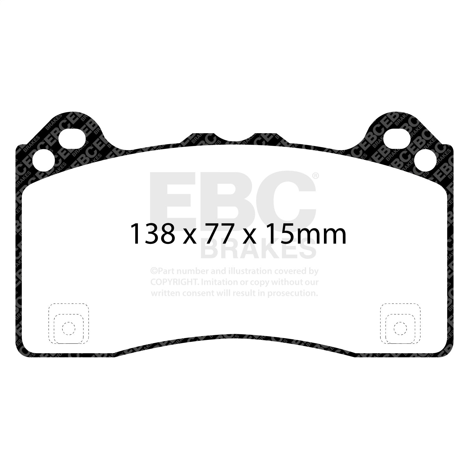 EBC Brakes DP52274NDX Bluestuff NDX Full Race Brake Pads Fits 16-18 Focus