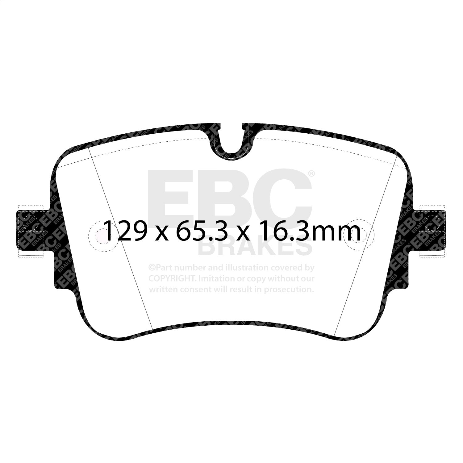 EBC Brakes DP32299C Redstuff Ceramic Low Dust Brake Pads Fits 19-23 A6 Quattro