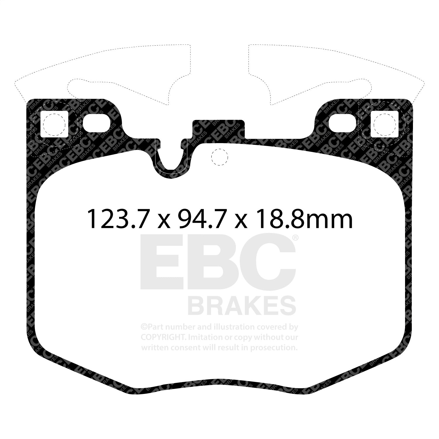 EBC Brakes DP32302C Redstuff Ceramic Low Dust Brake Pads