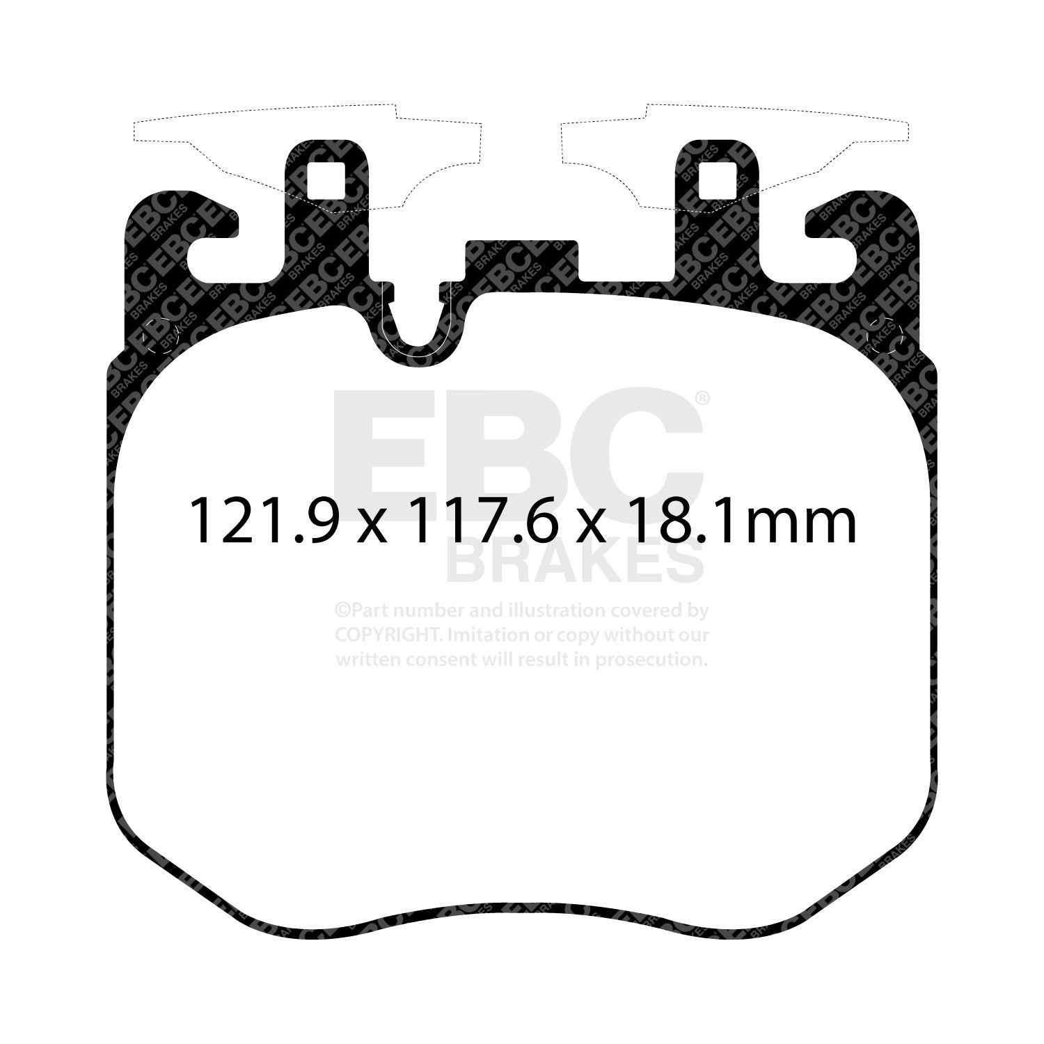 EBC Brakes DP32304C Redstuff Ceramic Low Dust Brake Pads