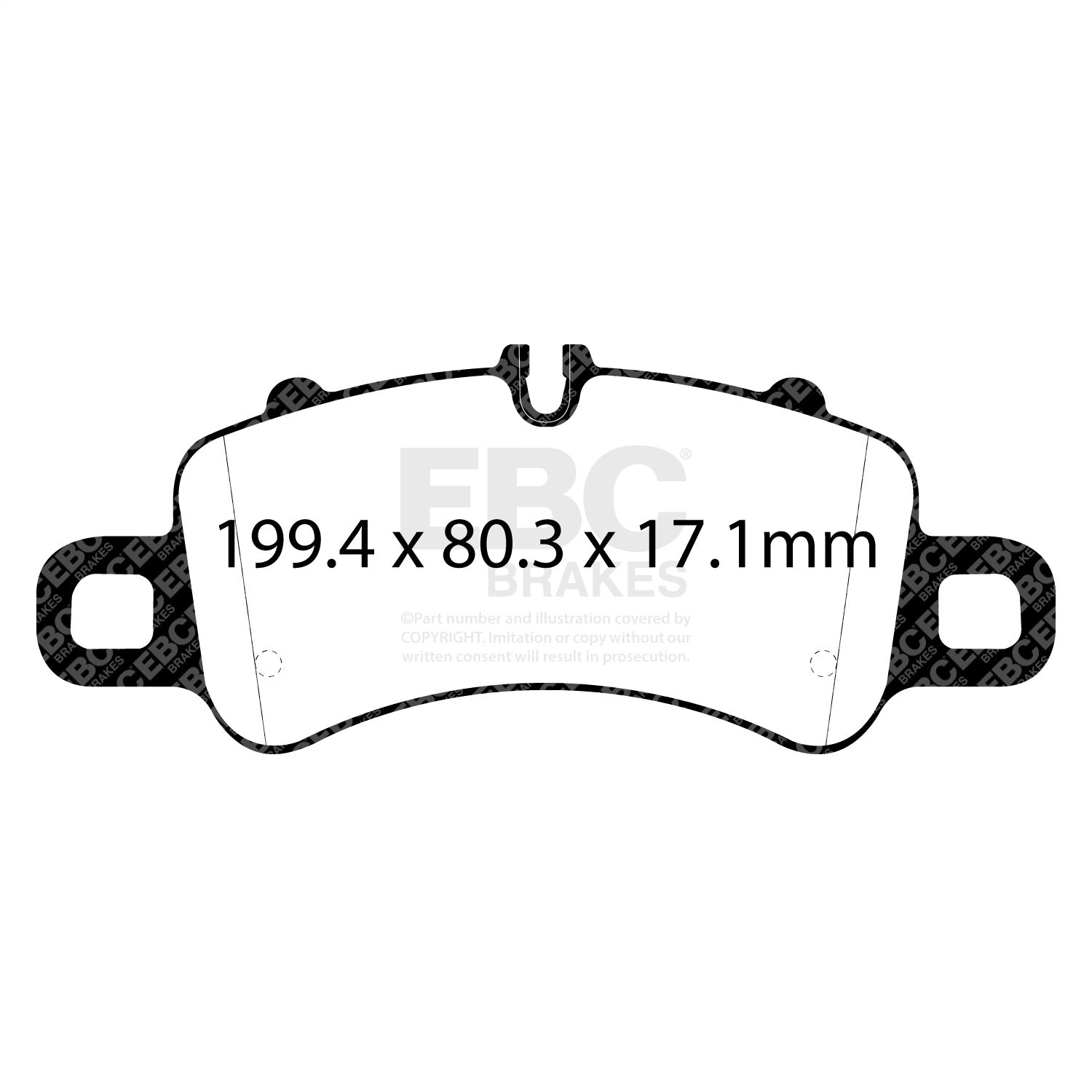 EBC Brakes DP32307C Redstuff Ceramic Low Dust Brake Pads