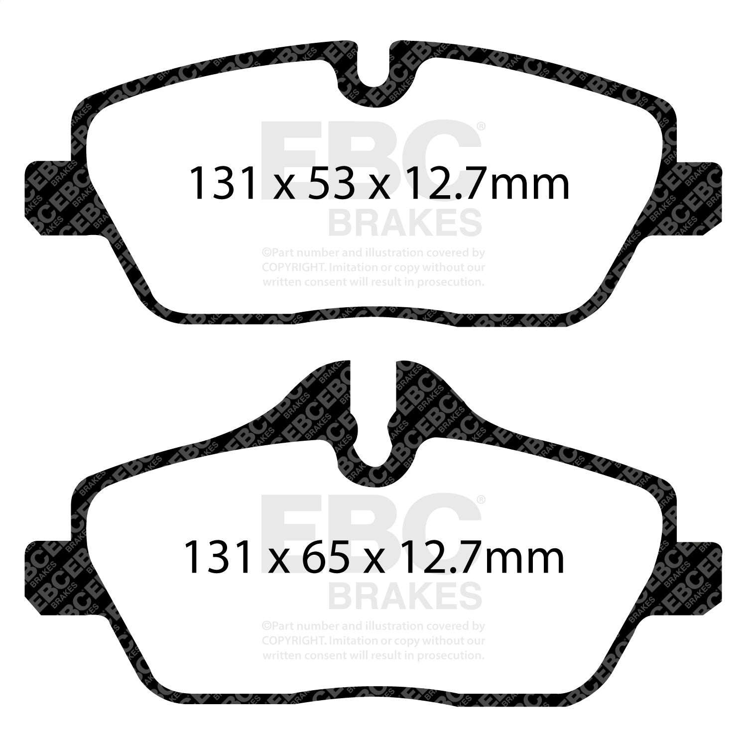 EBC Brakes UD13081 Ultimax  Brake Pads Fits 14-21 i3