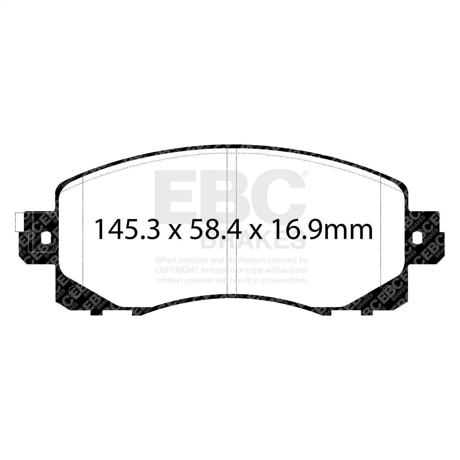 EBC Brakes DP32330C Redstuff Ceramic Low Dust Brake Pads