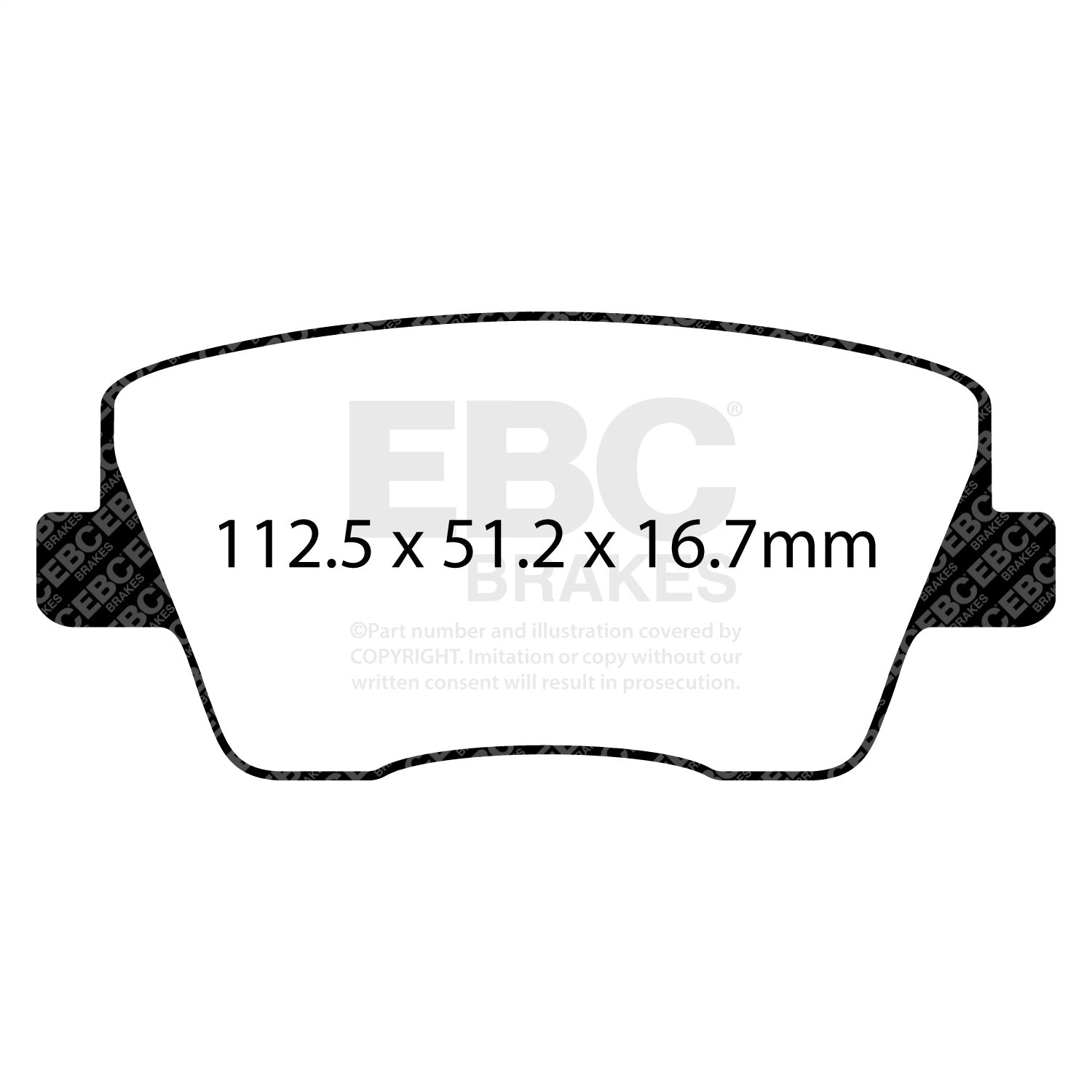 EBC Brakes UD2212 Ultimax  Brake Pads Fits 19-26 Elantra N Kona N Veloster N