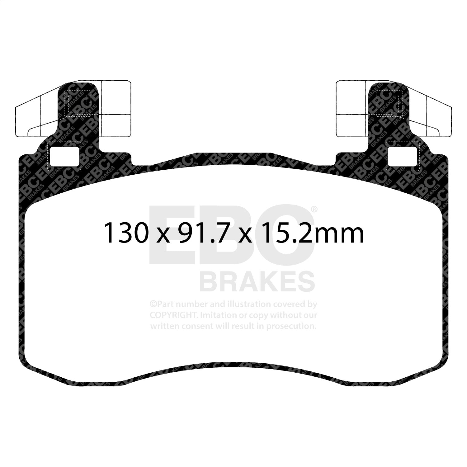 EBC Brakes DP22356 Greenstuff 2000 Series Sport Brake Pads Fits G70 Stinger